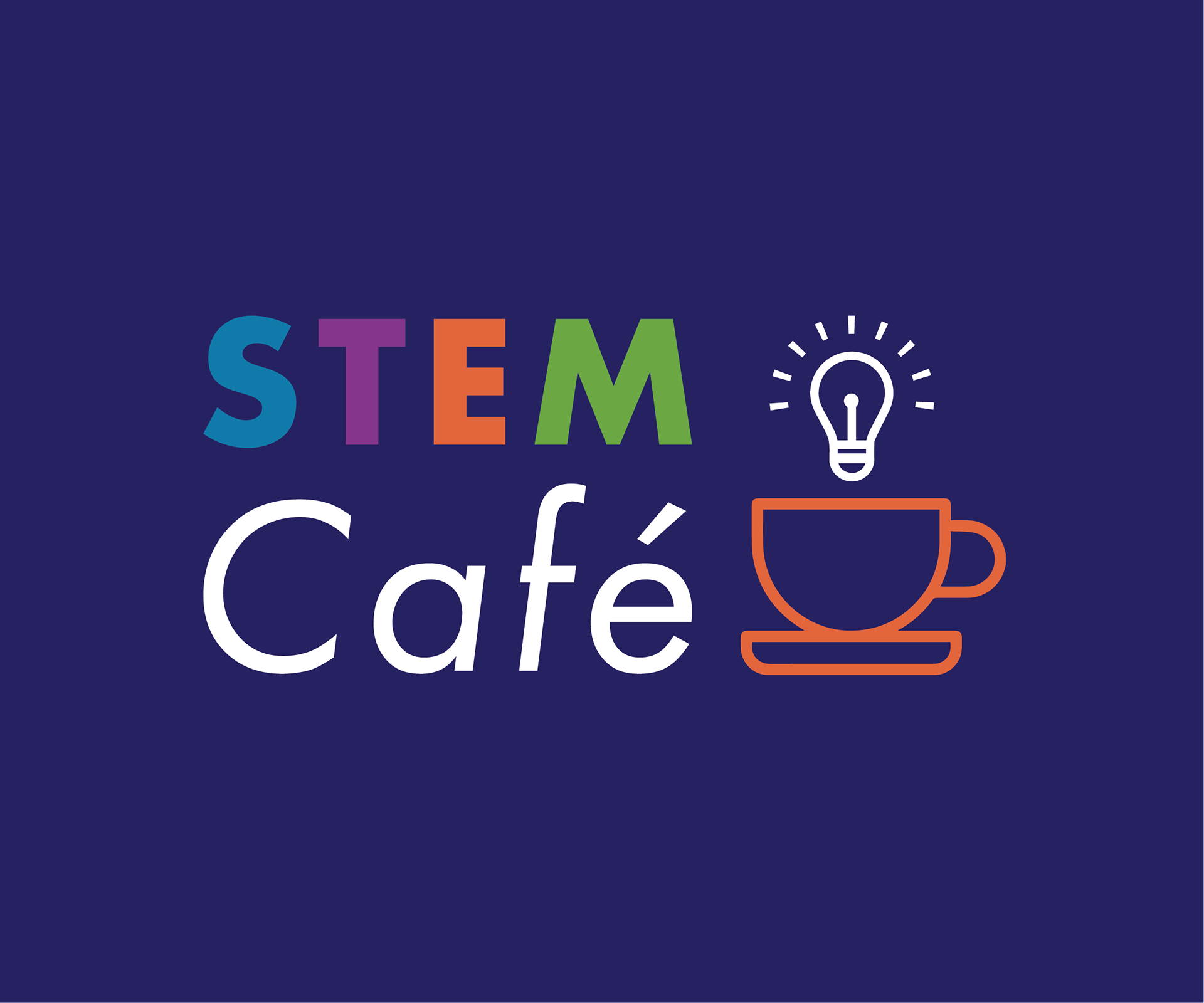 STEM Cafe logo and branding for COVID safe temporary exhibit
