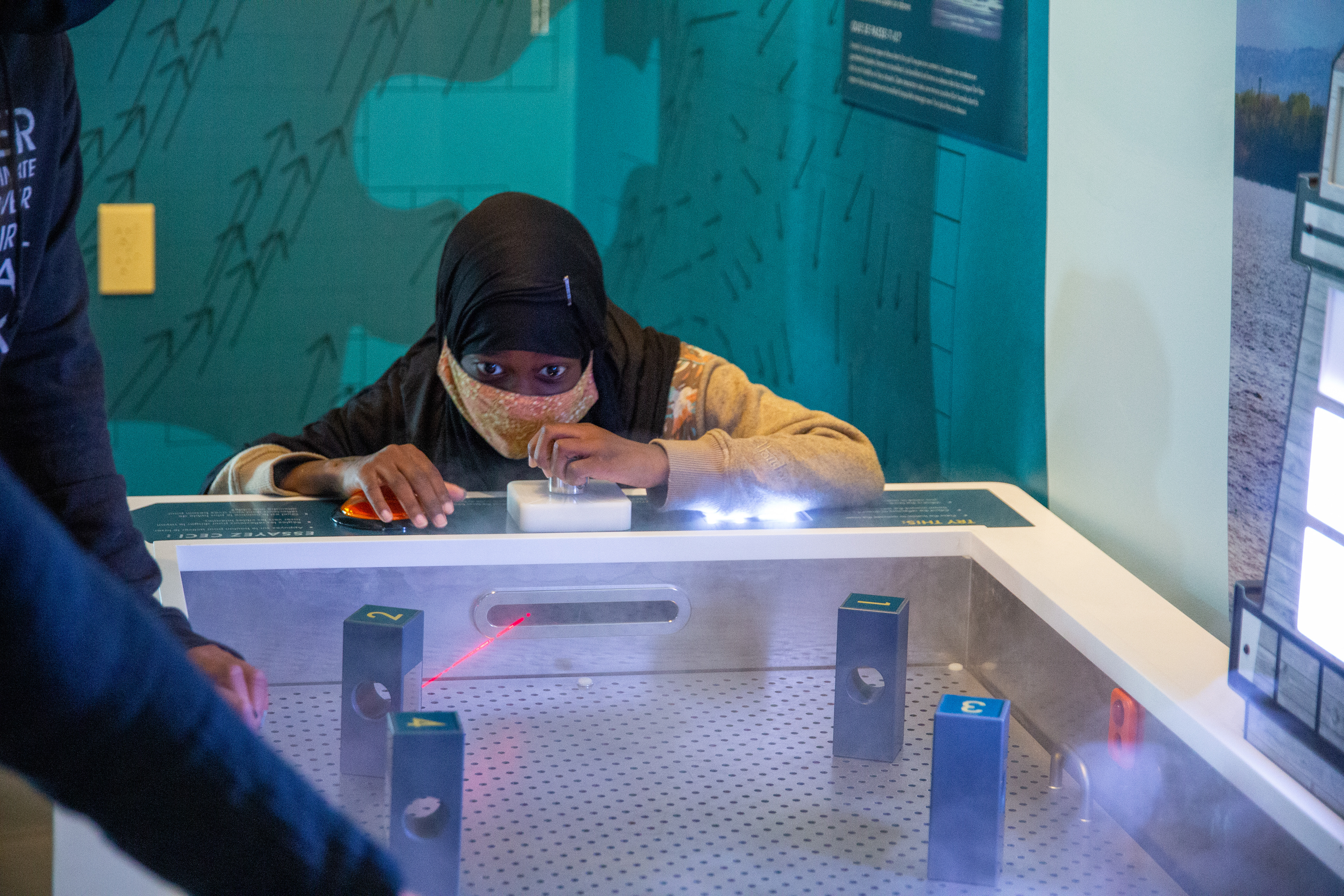 Photography by me of Children from the King Street Center having fun with our new exhibits