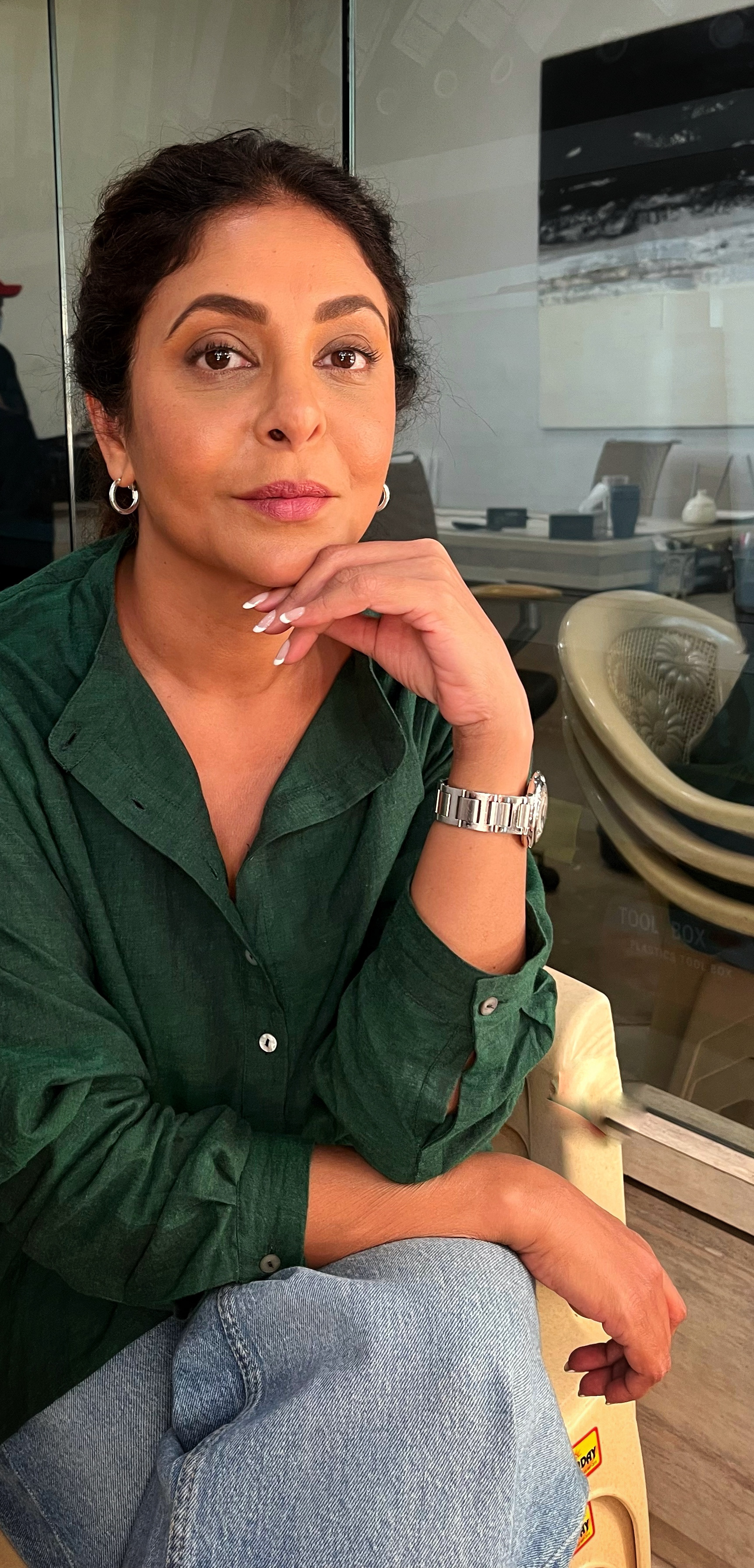 Makeup & Hair for Shefali Shah for an Interview