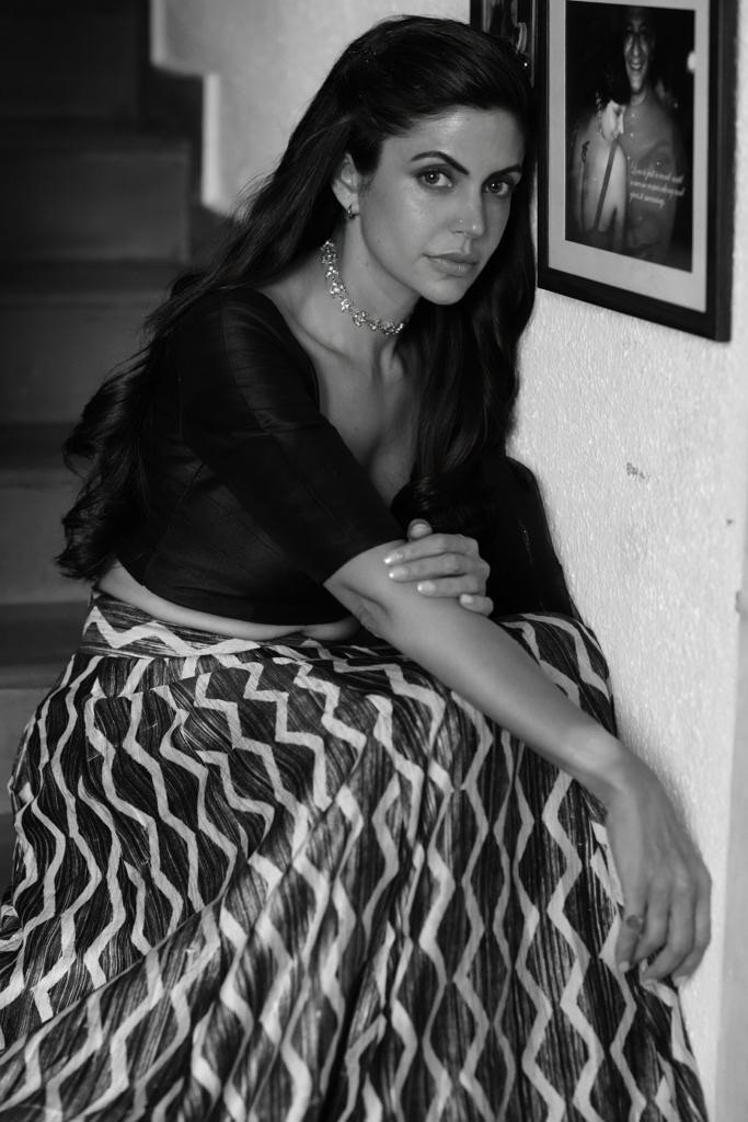 Makeup & Hair for Mandira Bedi for a photoshoot.