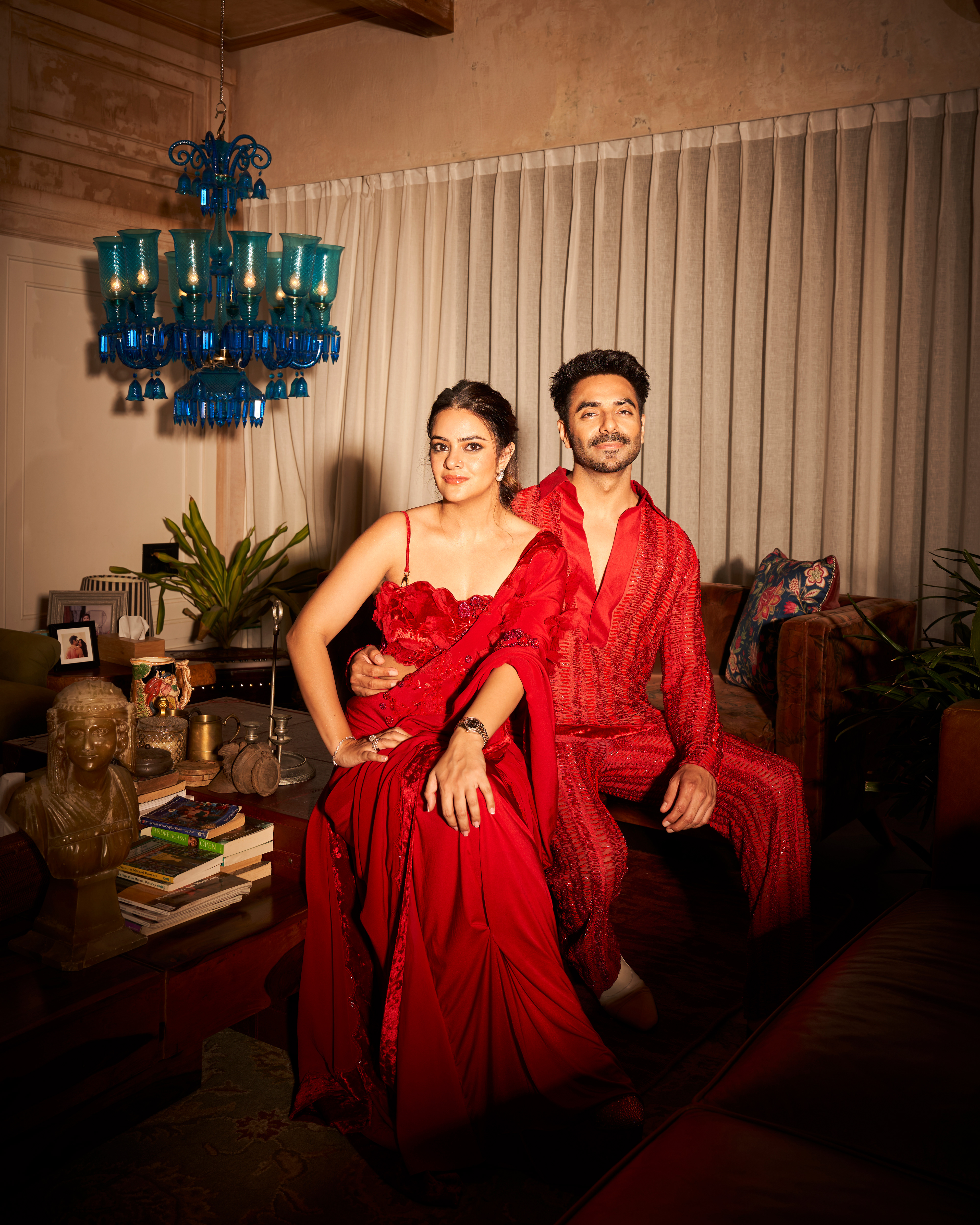 Apaarshakti Khurrana and Aakriti Ahuja in Shivan and Narresh's Outfit.