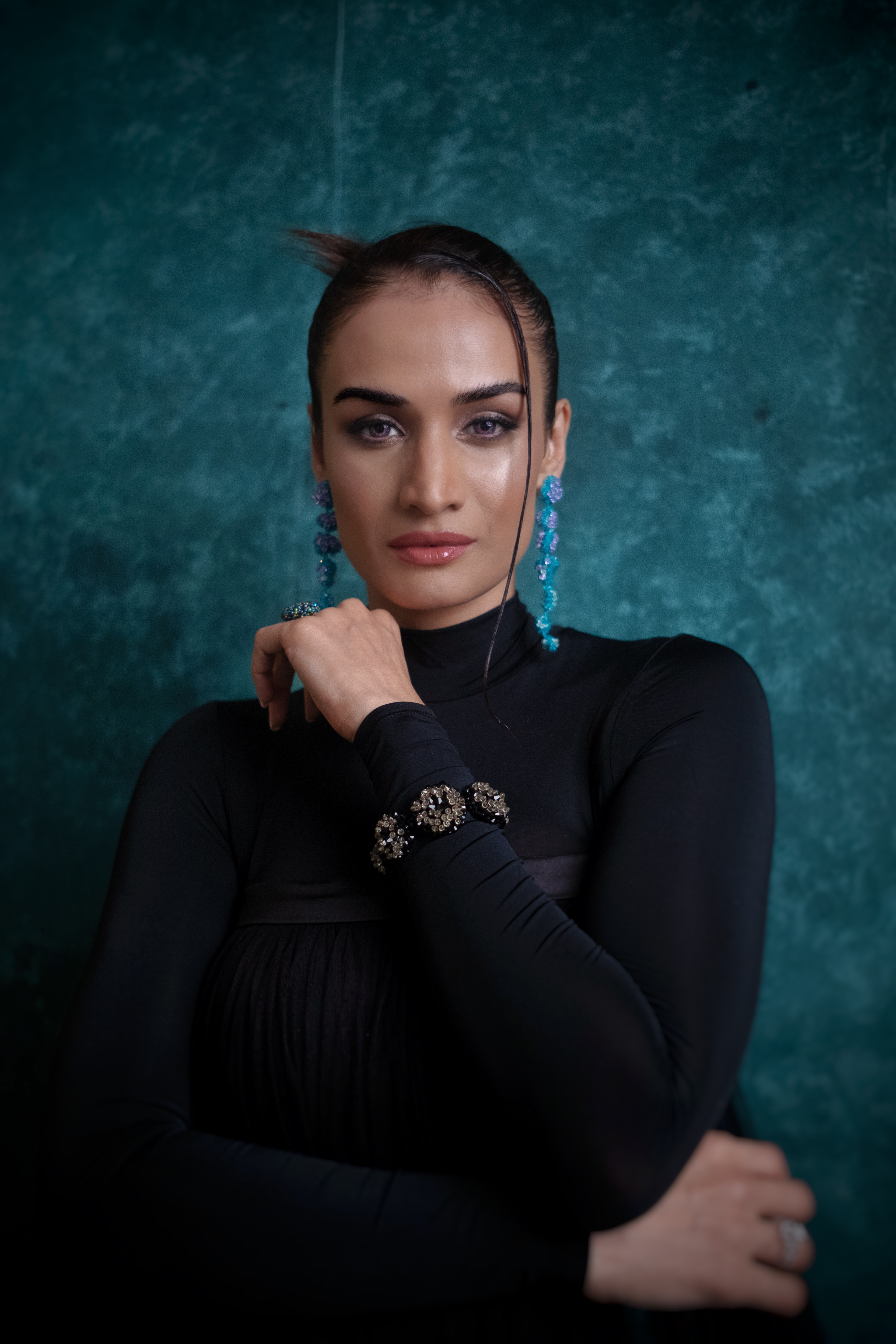 Red Carpet Look for Karishma Modi for India's Premiere of the Film "Kennedy" at MAMI.