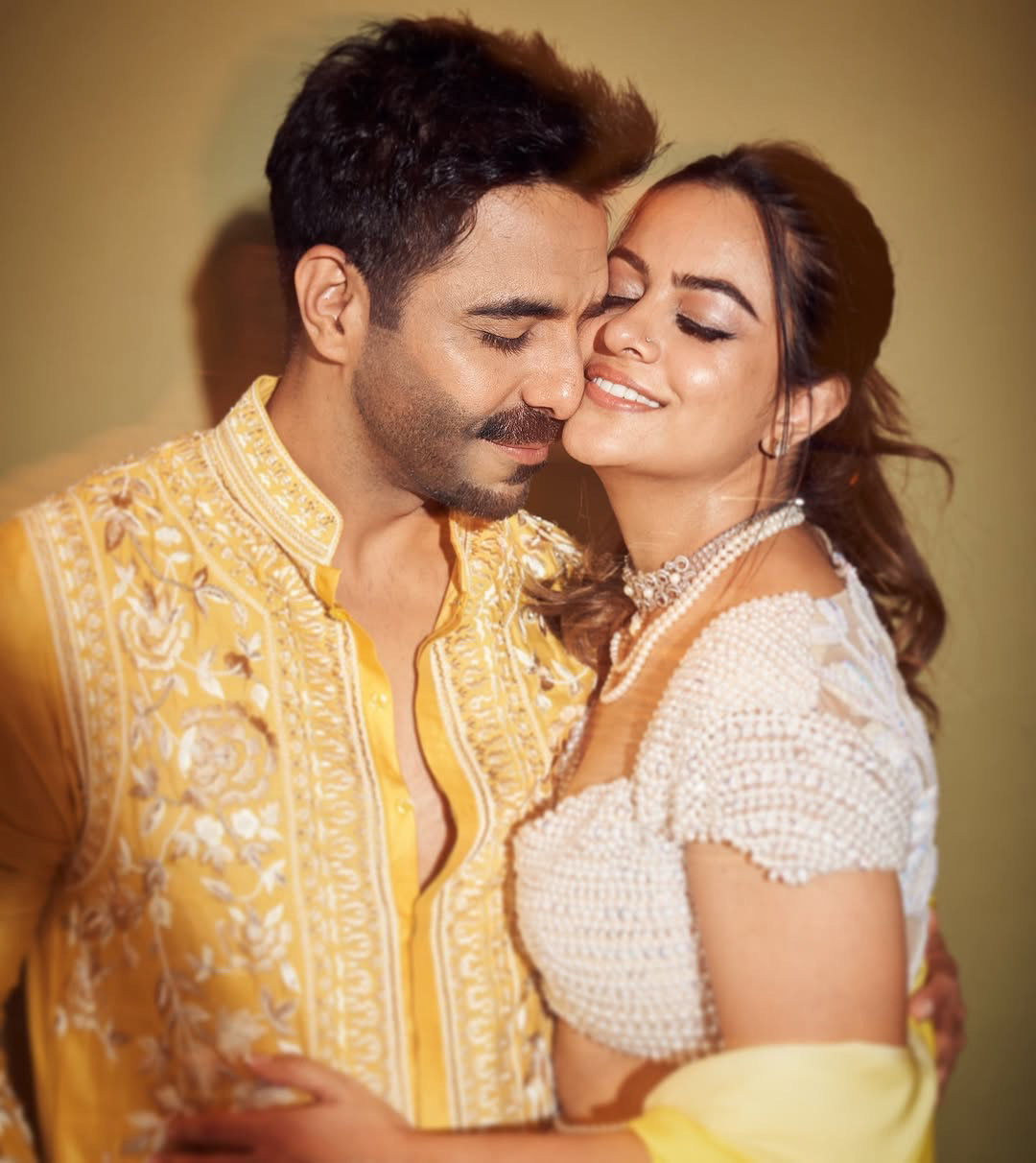 Makeup & Hair for Aparshakti Khurrana & Aakriti Ahuja for Manish Malhotra World