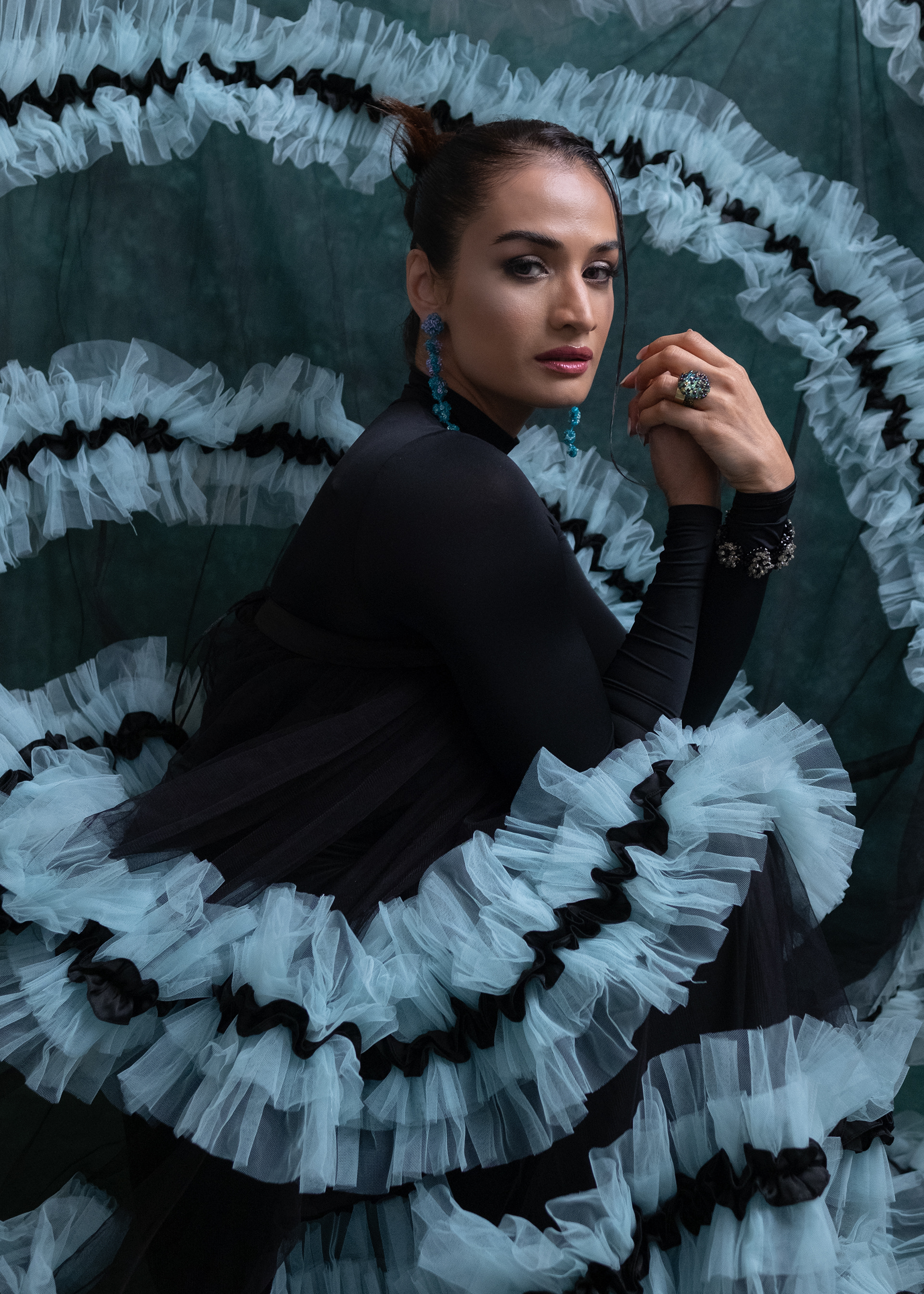 Red Carpet Look for Karishma Modi for India's Premiere of the Film "Kennedy" at MAMI.