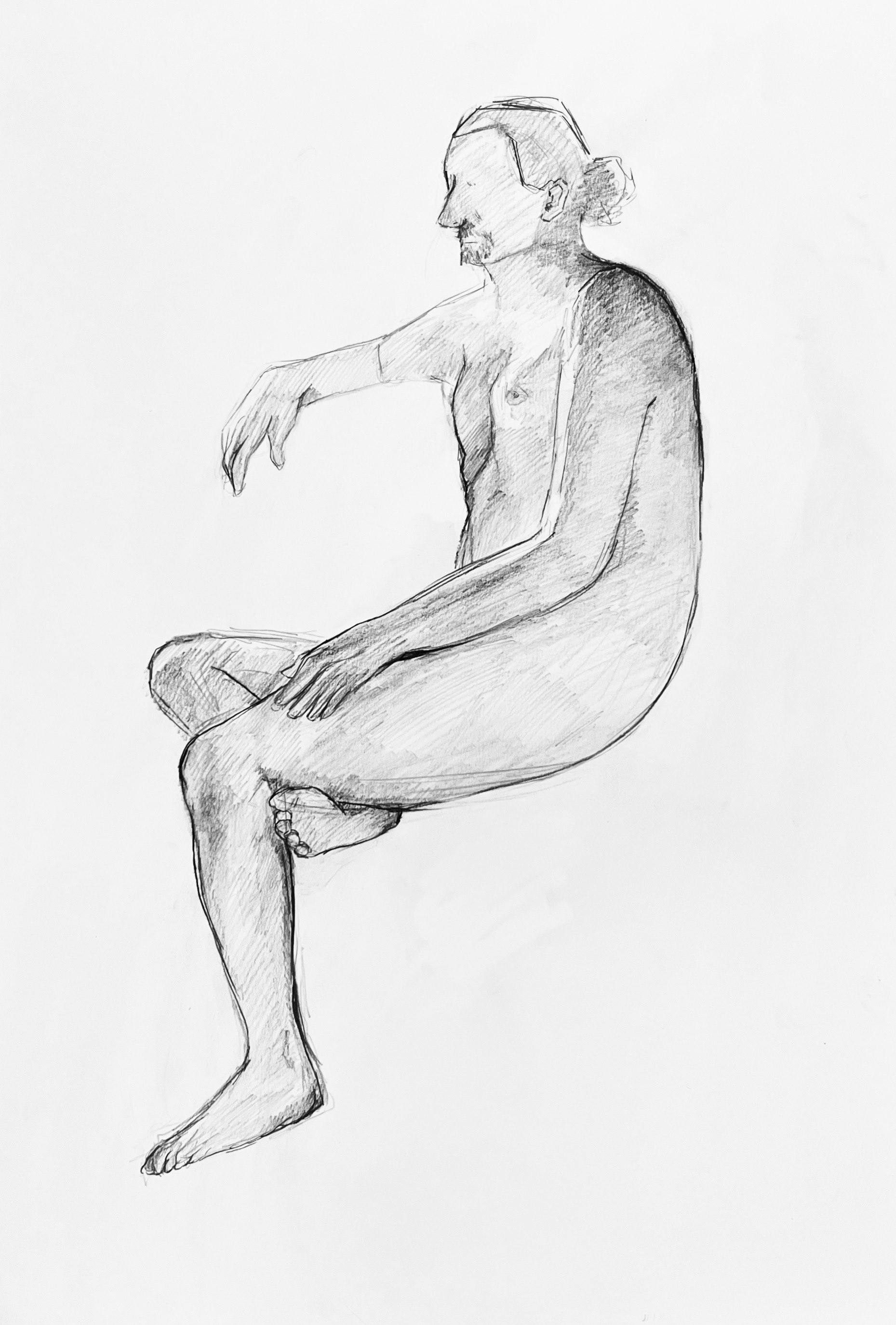 45 minute sketch, graphite