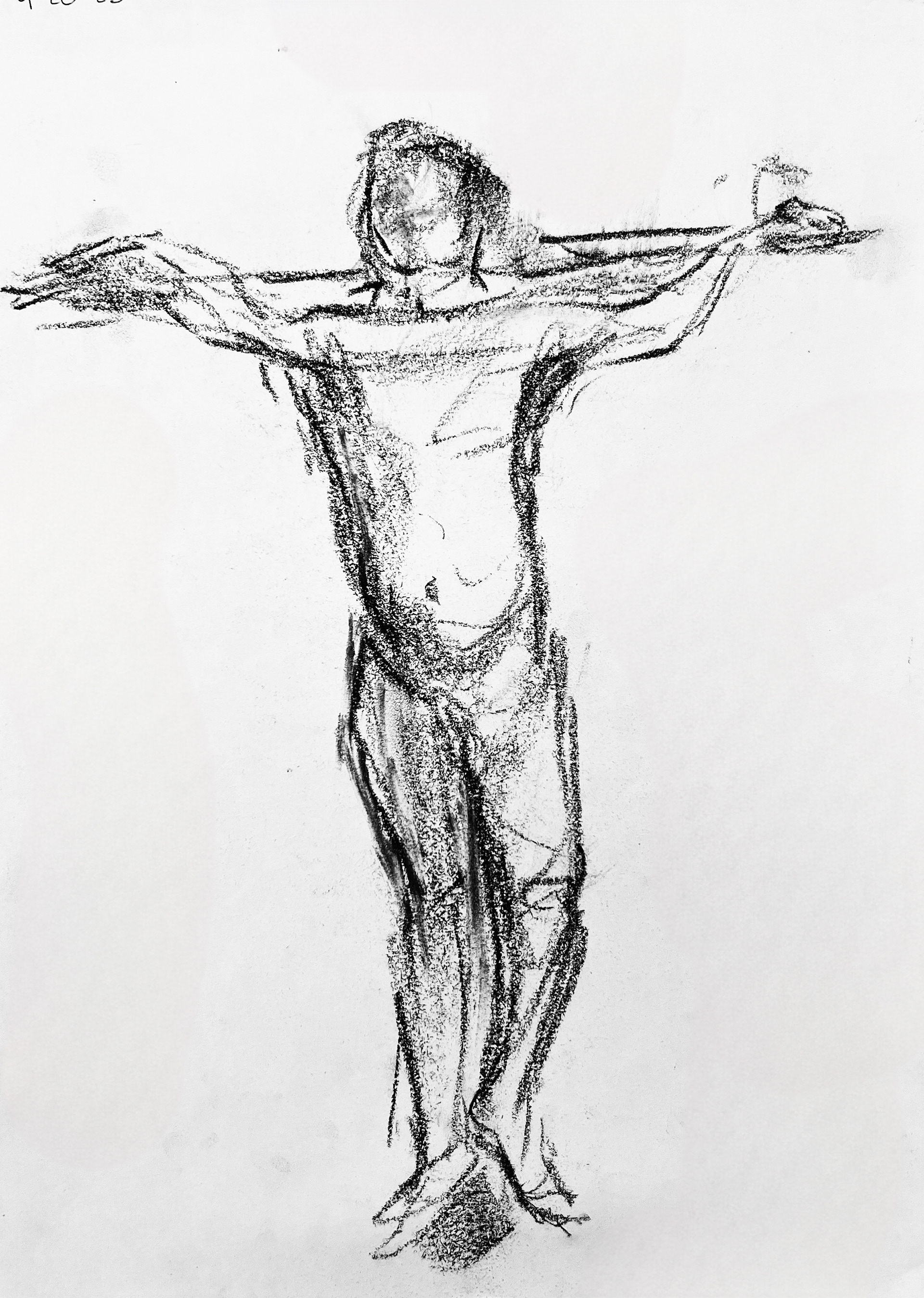 2 minute sketch / charcoal
