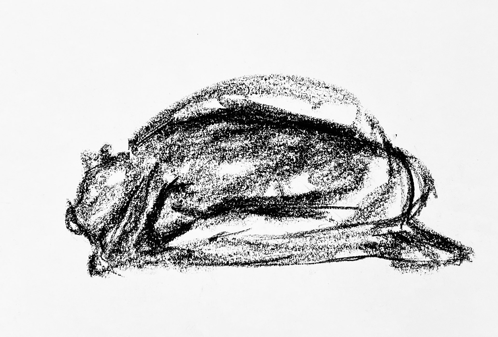 2 minute sketch / charcoal