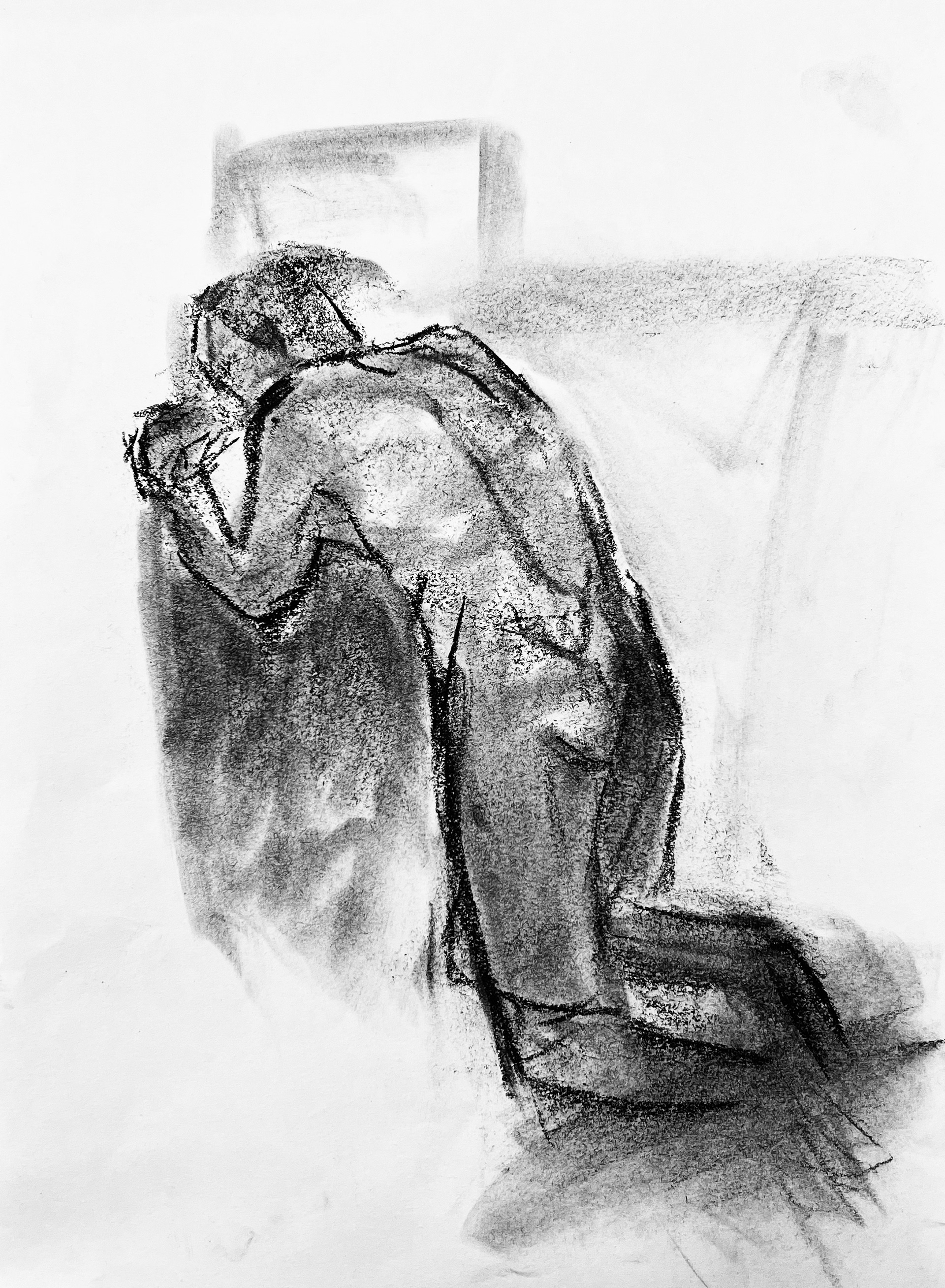 5 minute sketch / charcoal