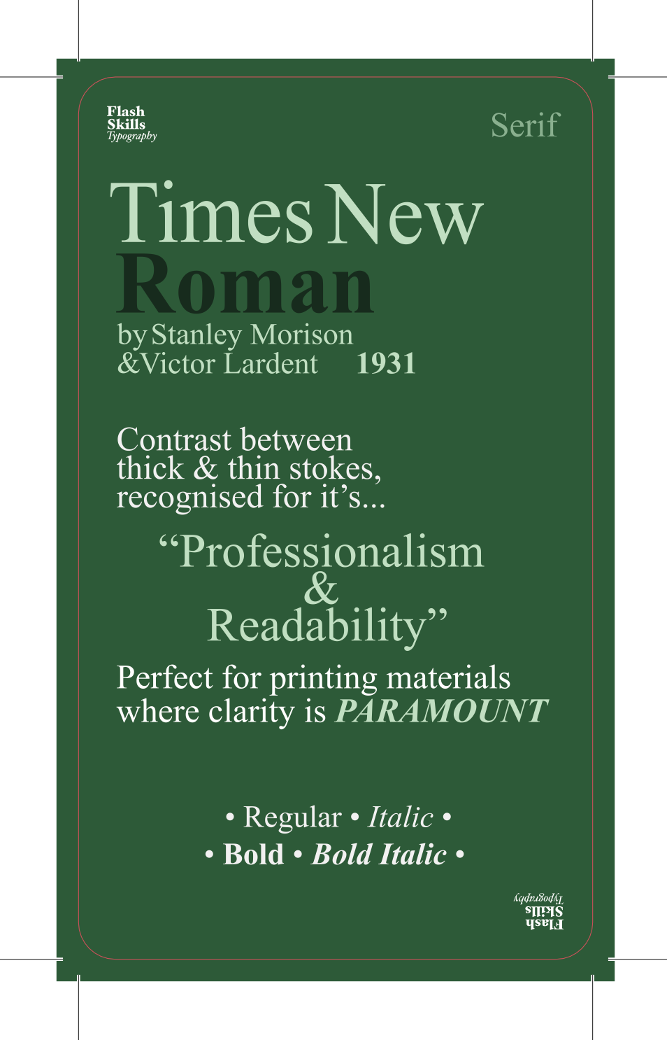 Times New Roman Information Side