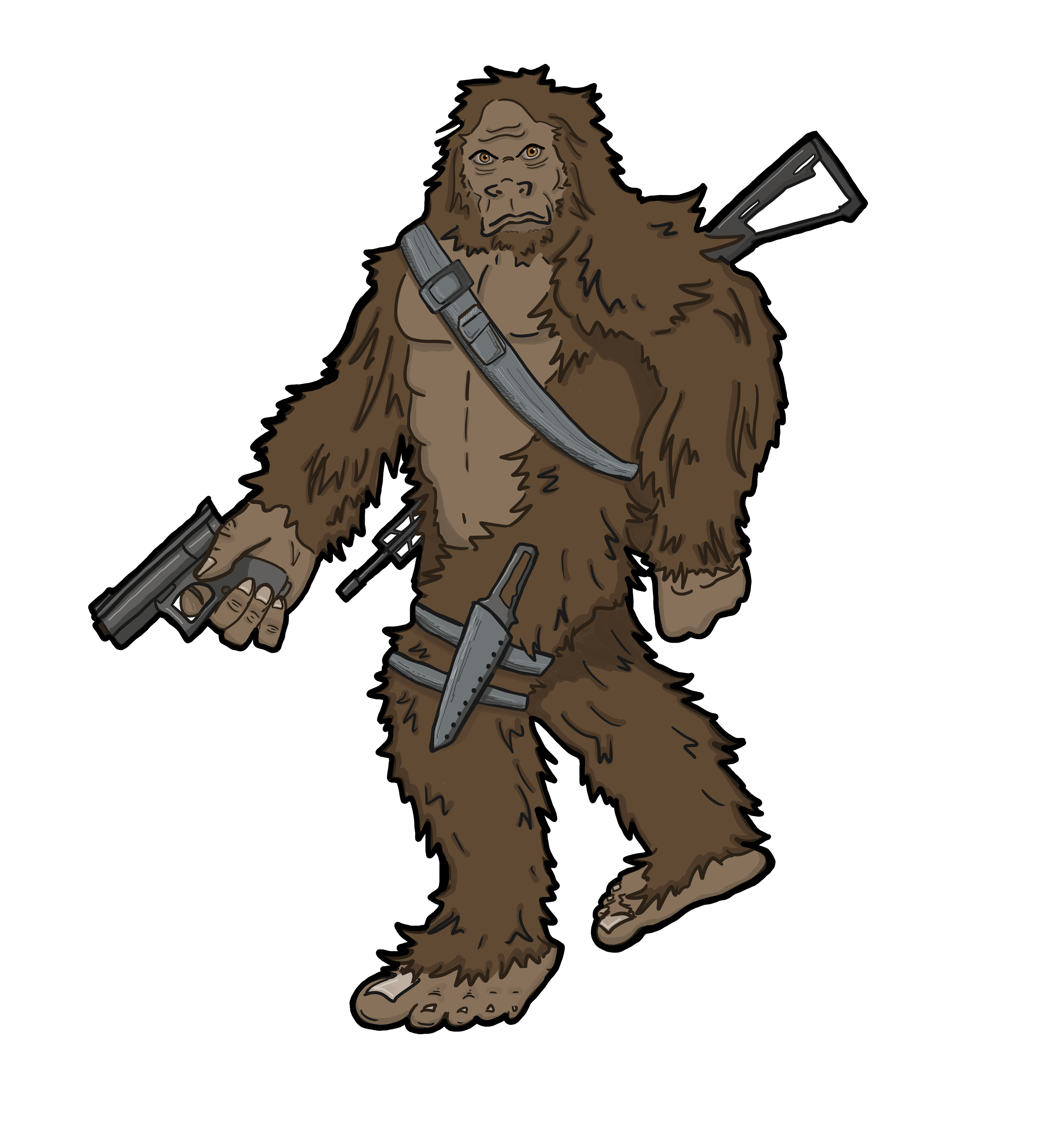 Tactical Sasquatch sticker for Vital Signs NW/Umpqua Survival