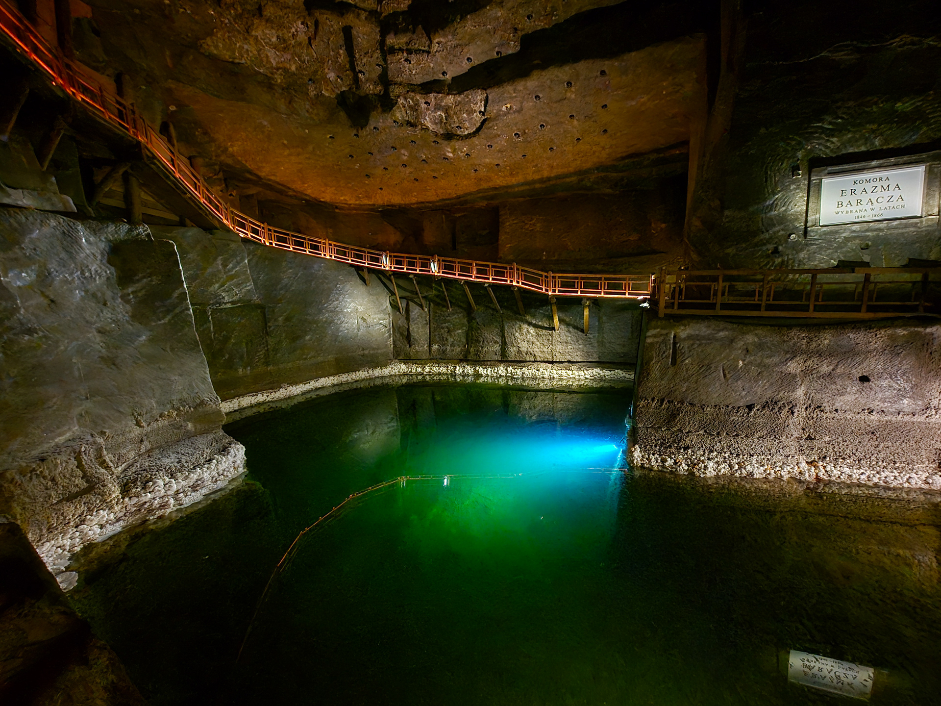 One of two underground lakes of the tour.
