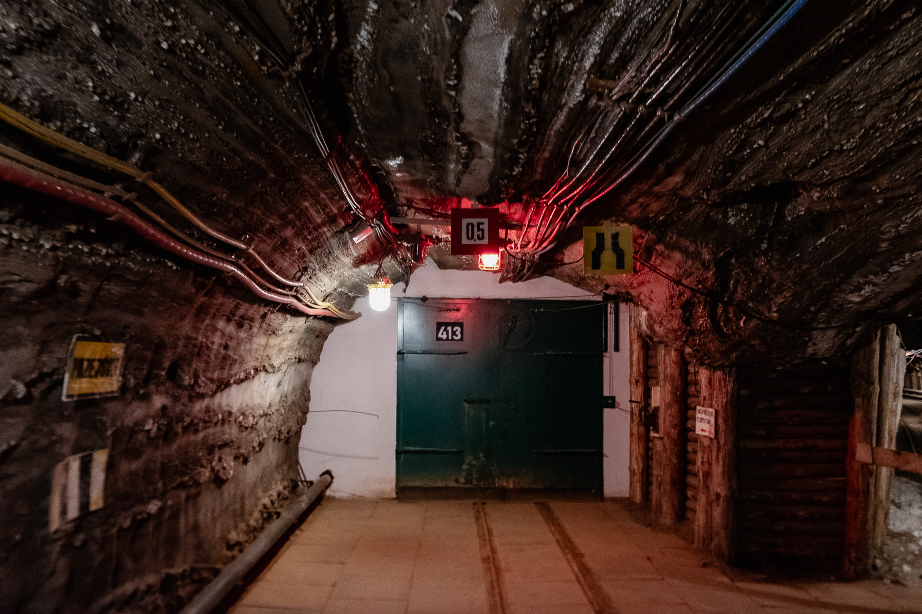 Entering the Bochnia Salt Mine