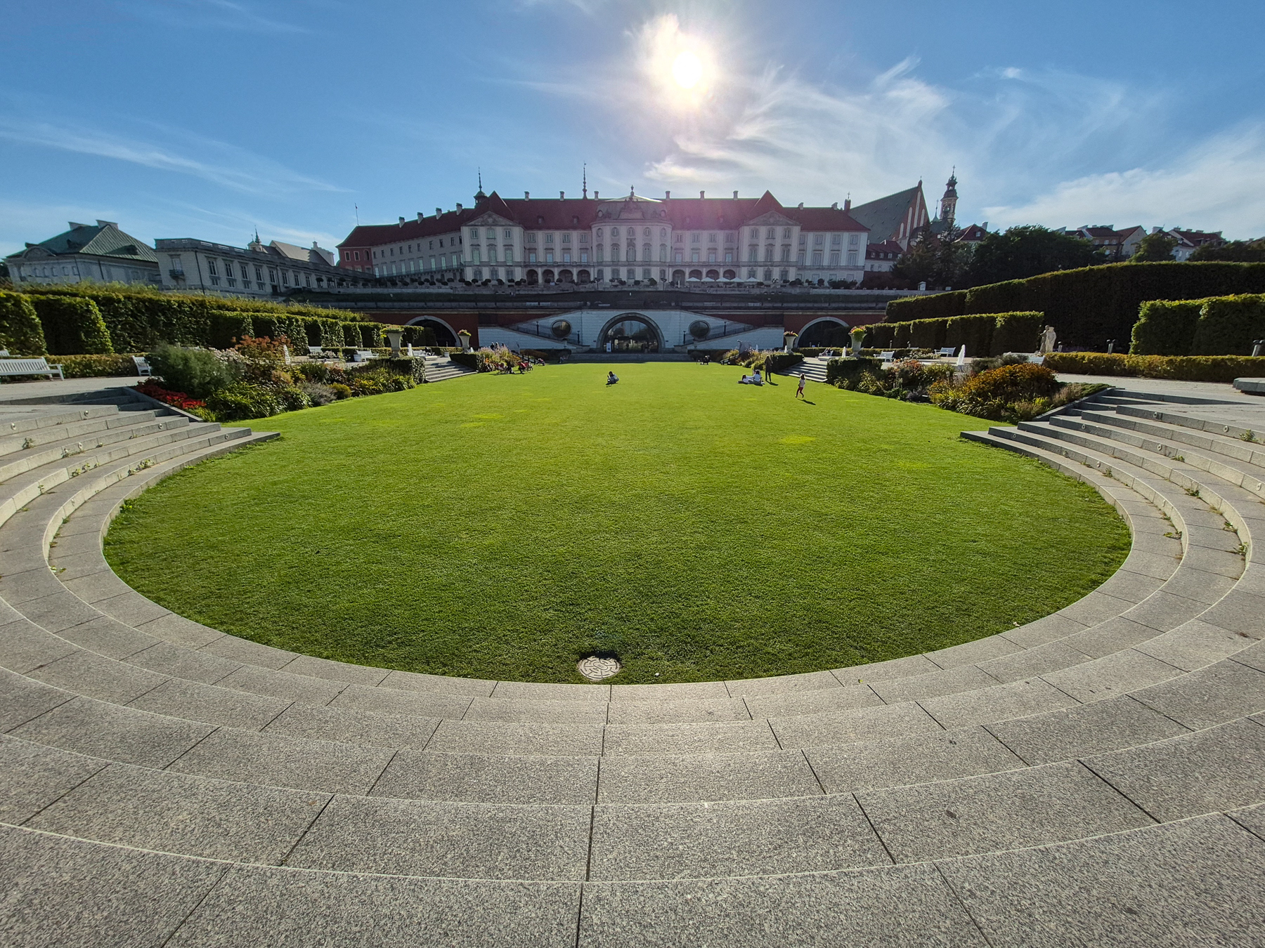 The Arkady Kubickiego, the Arcades of 1821 designed by Jakub Kubicki, were once an integral part of the Royal Castle grounds, and the gateway to the Wisła River, August 2025.