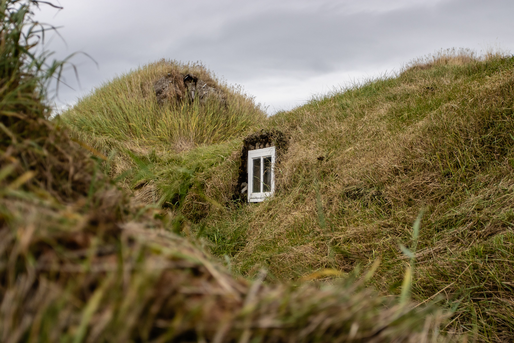 For a long time, windows were a pure luxury on Iceland. They are rare in the turf houses.