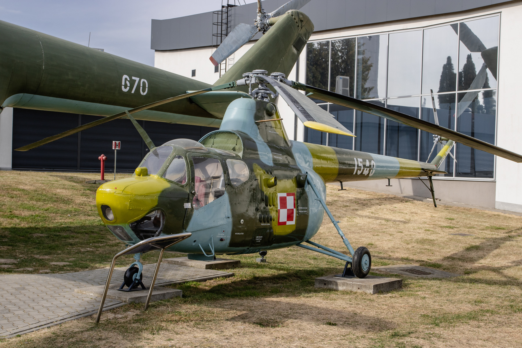 PZL-Świdnik SM-1 (a Polish licensed version of the Mil Mi-1) light helicoter at the Muzeum Sił Powietrznych w Dęblinie (Aviation Museum in Deblin), Poland
