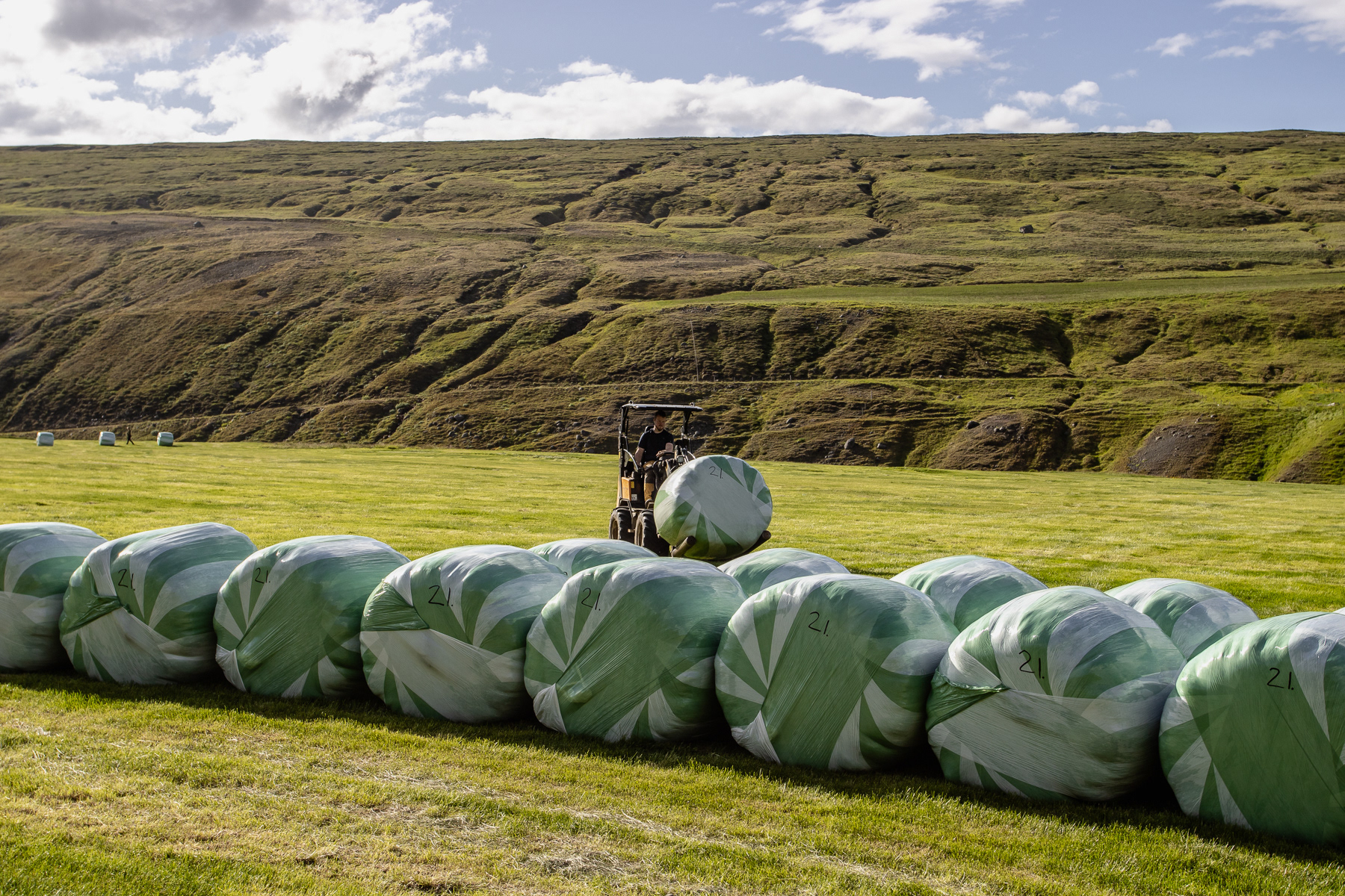 Farmland in the Jökuldal Valley.