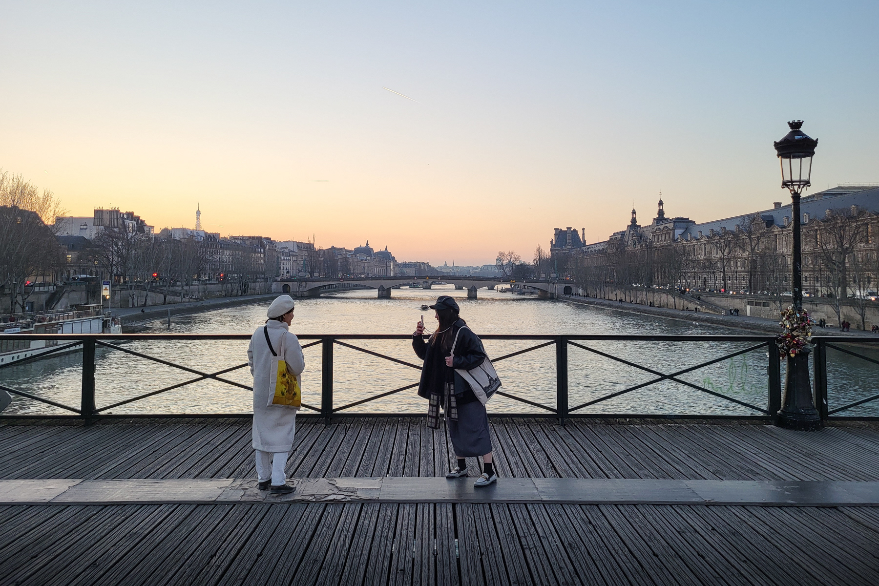 Sunset from Pont des Arts, March 2023.