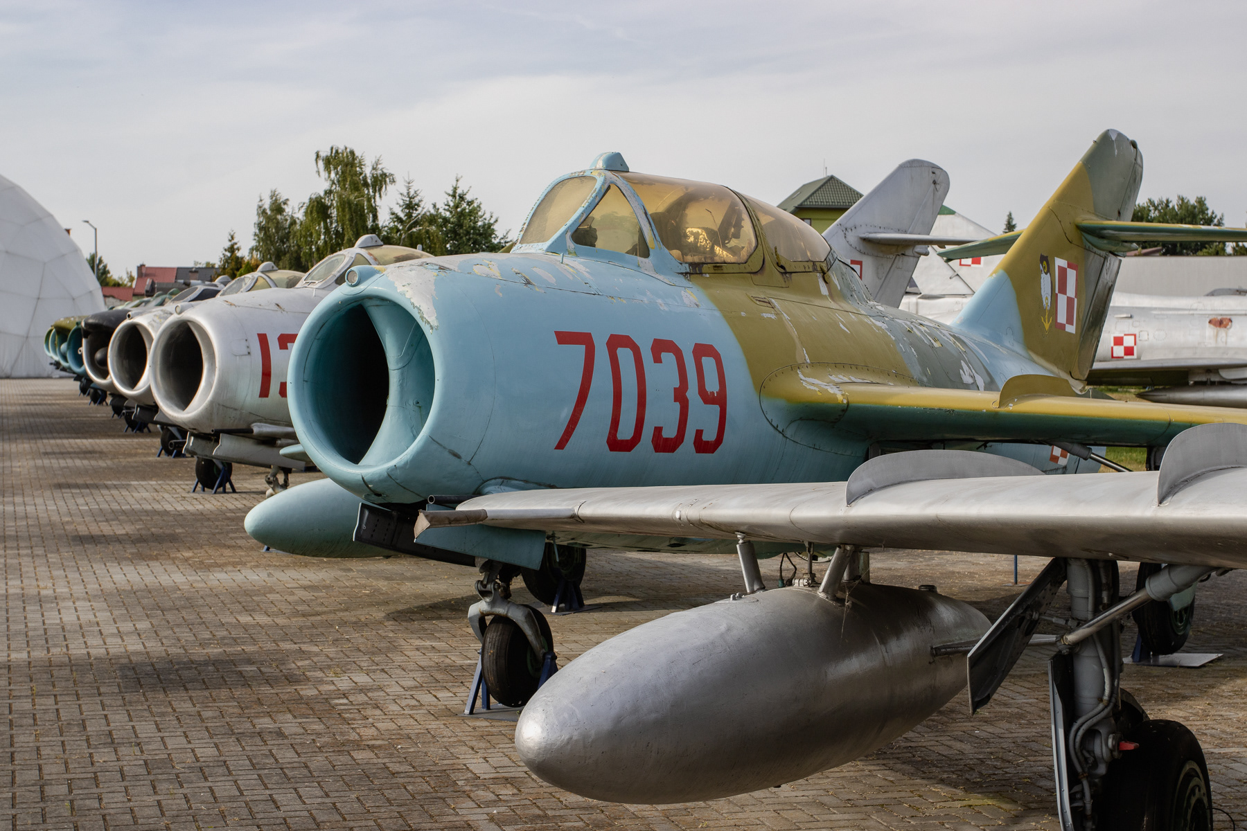 SBLim-2M no. 7039 ground support and reconnaissance aircraft at the Muzeum Sił Powietrznych w Dęblinie (Aviation Museum in Deblin), Poland. The aircraft served the Polish Air Force from 1960 to 1993.