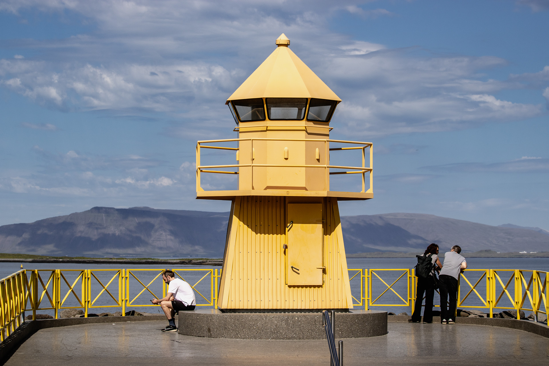 The Höfði Lighthouse.