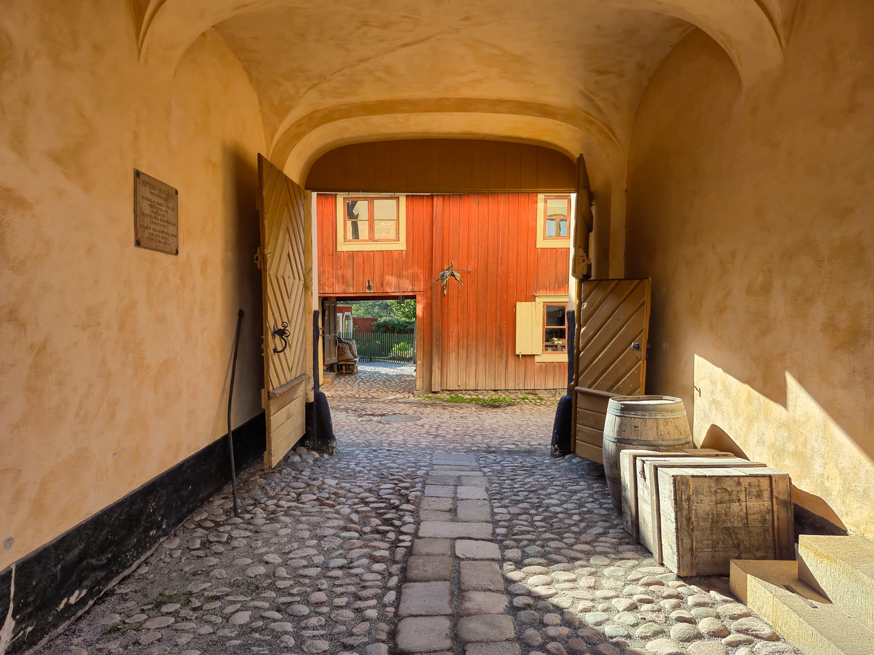Inside the city quarter of Skansen.