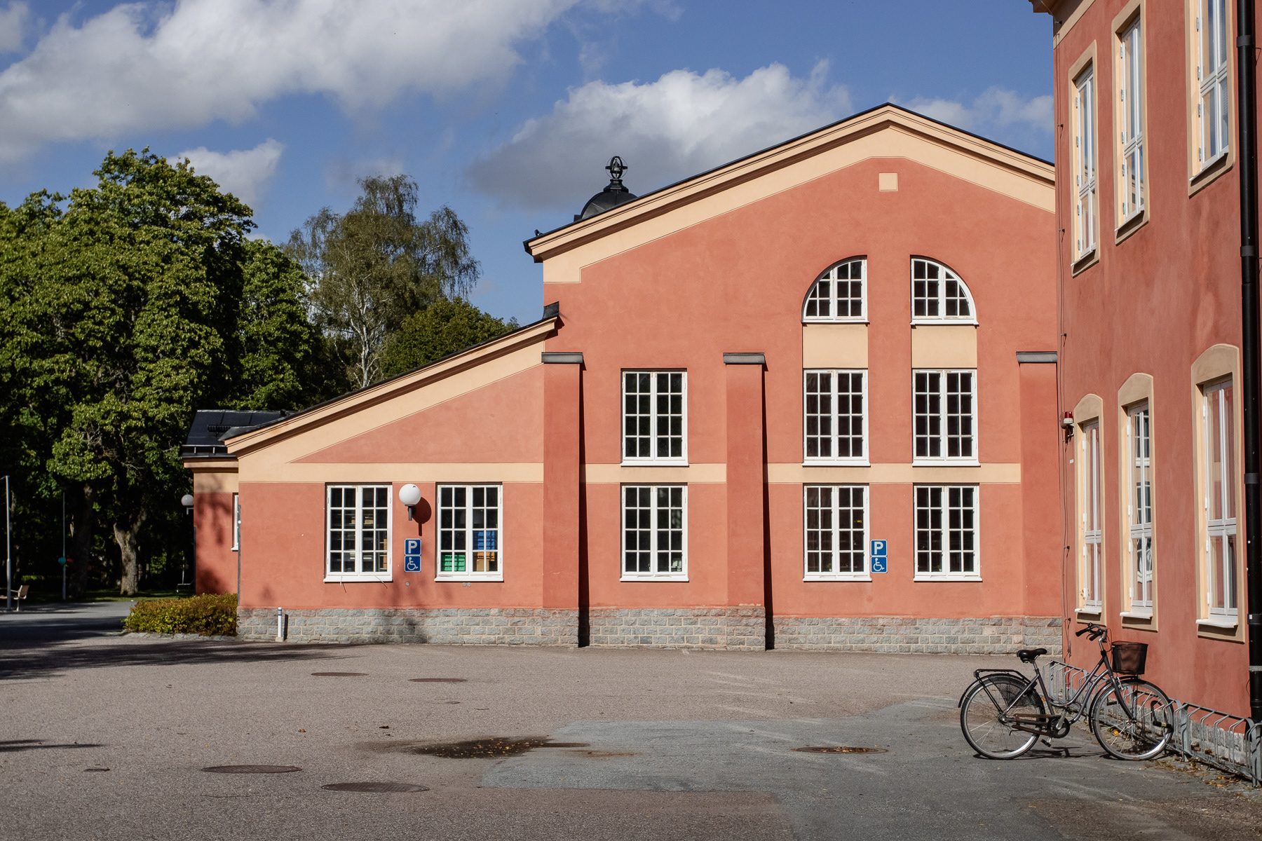 Former army buildings at Polacksbacken, September 2025.