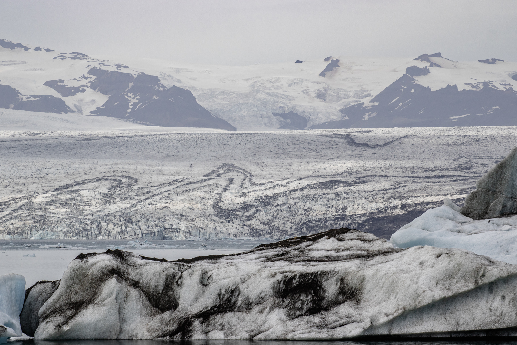 Long-distance view at the Vatnajökull glacier, July 2025.