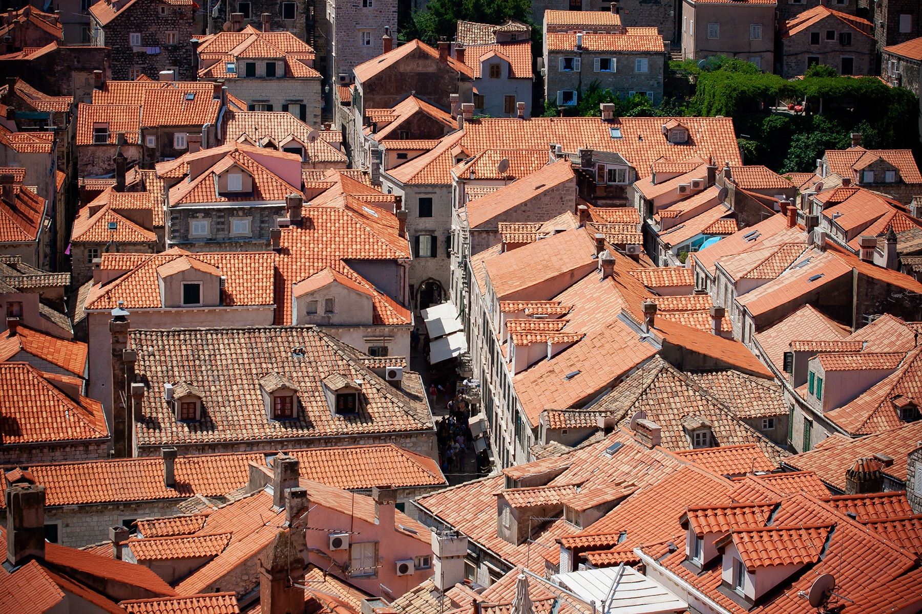 Rooftops of Dubrovnik, July 2019.