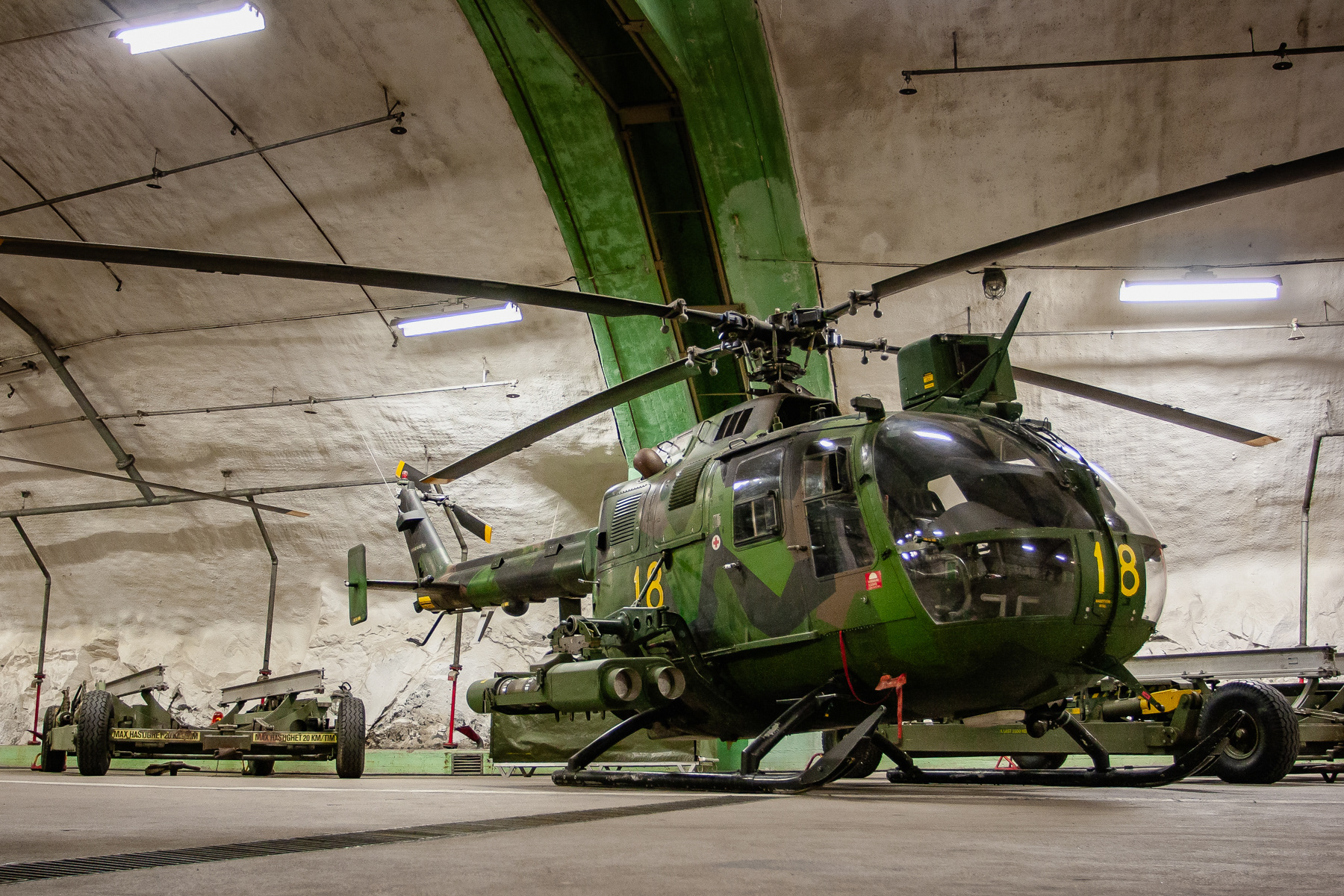 Aeroseum, Göteborg-Save, Sweden. MBB Bo-105 (HKP9A).