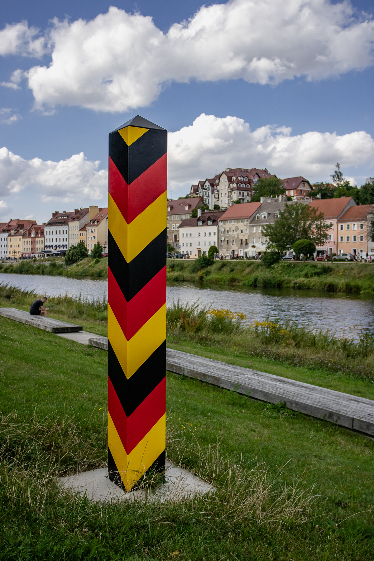German border pole in Görlitz