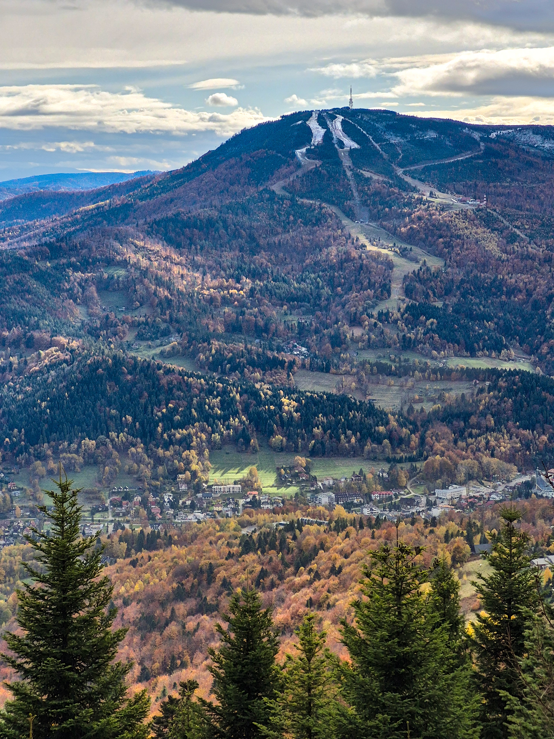 View at Mount Skrzyczne, October 2025.