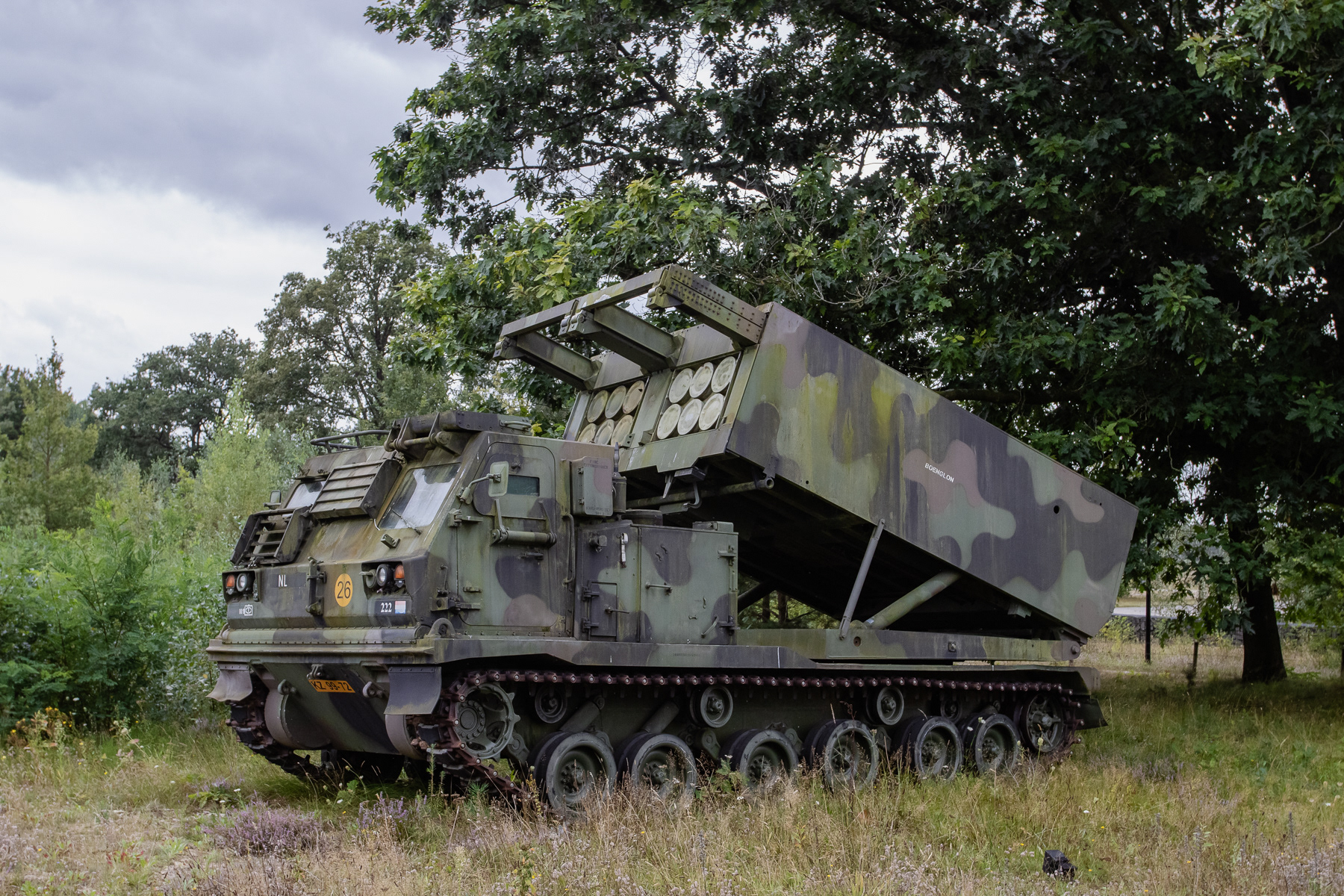 A Multiple-Launch Rocket Artillery System at the National Military Museum, Soesterberg, the Netherlands