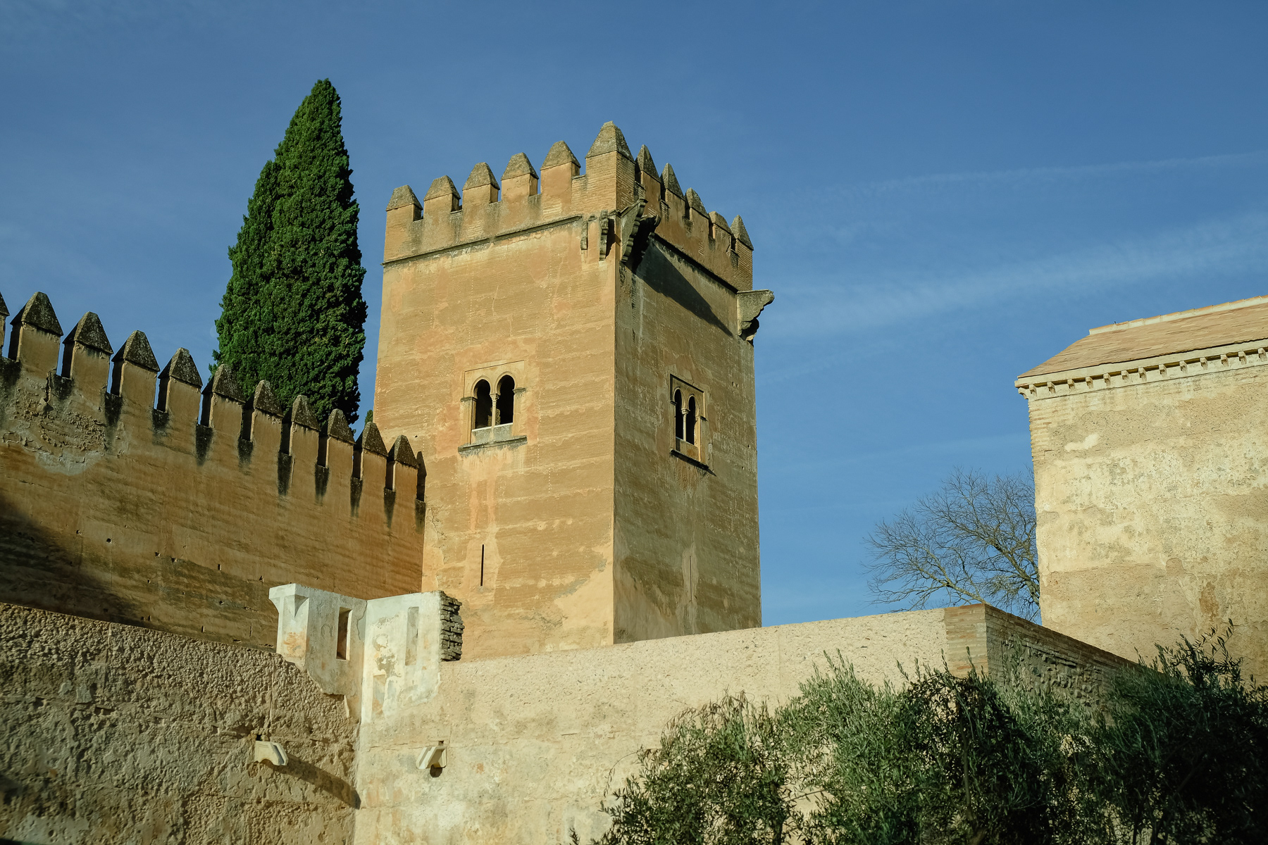 One of the towers of the Alhambra