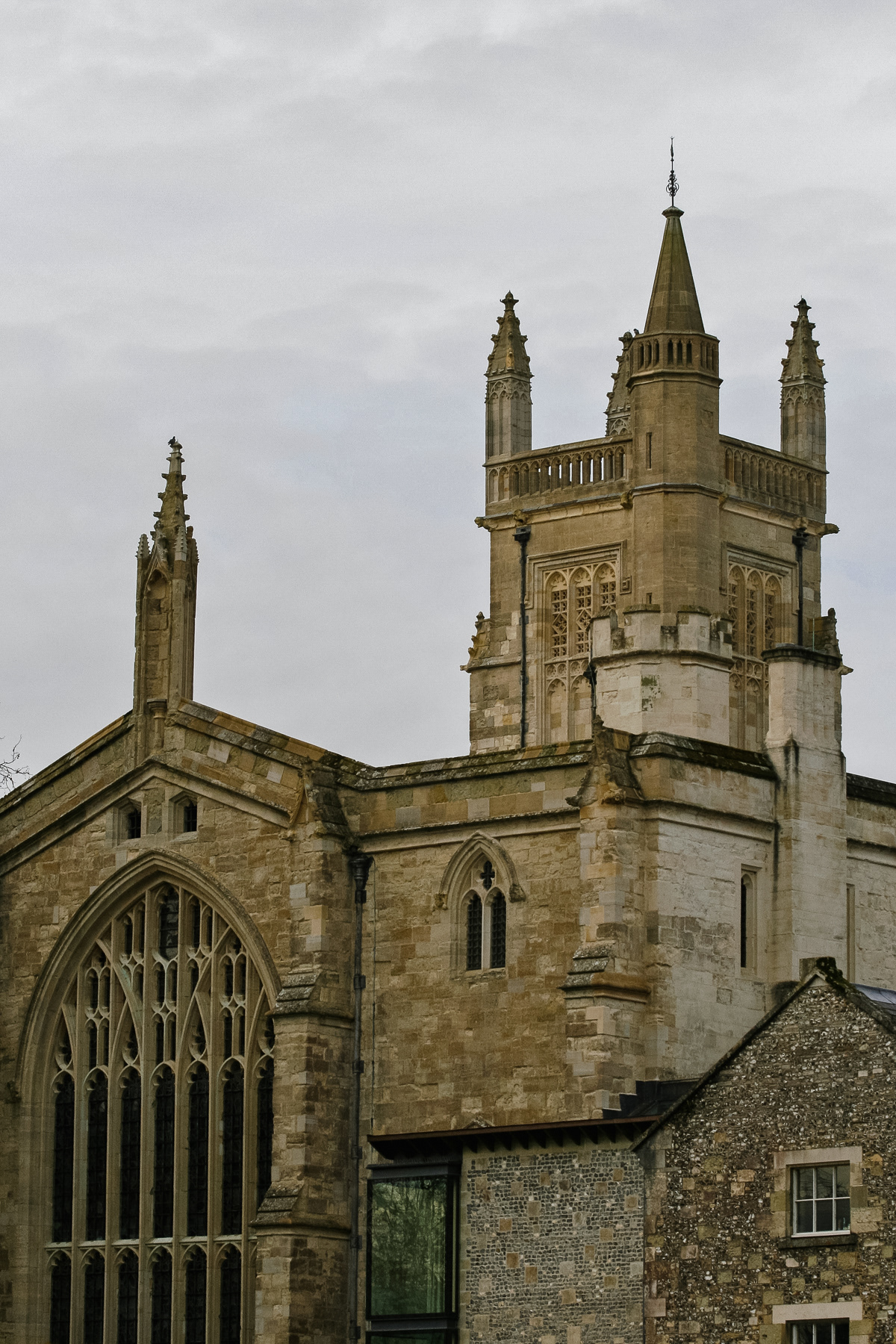 The Winchest Cathedral tower.