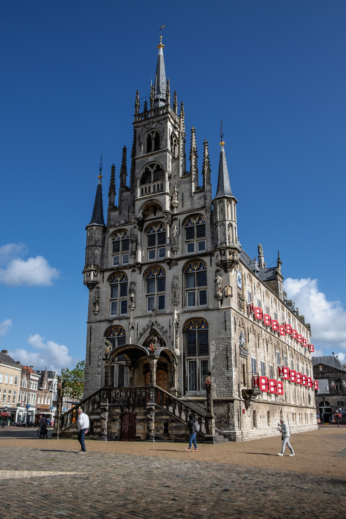 The historic city hall of Gouda, August 2023.