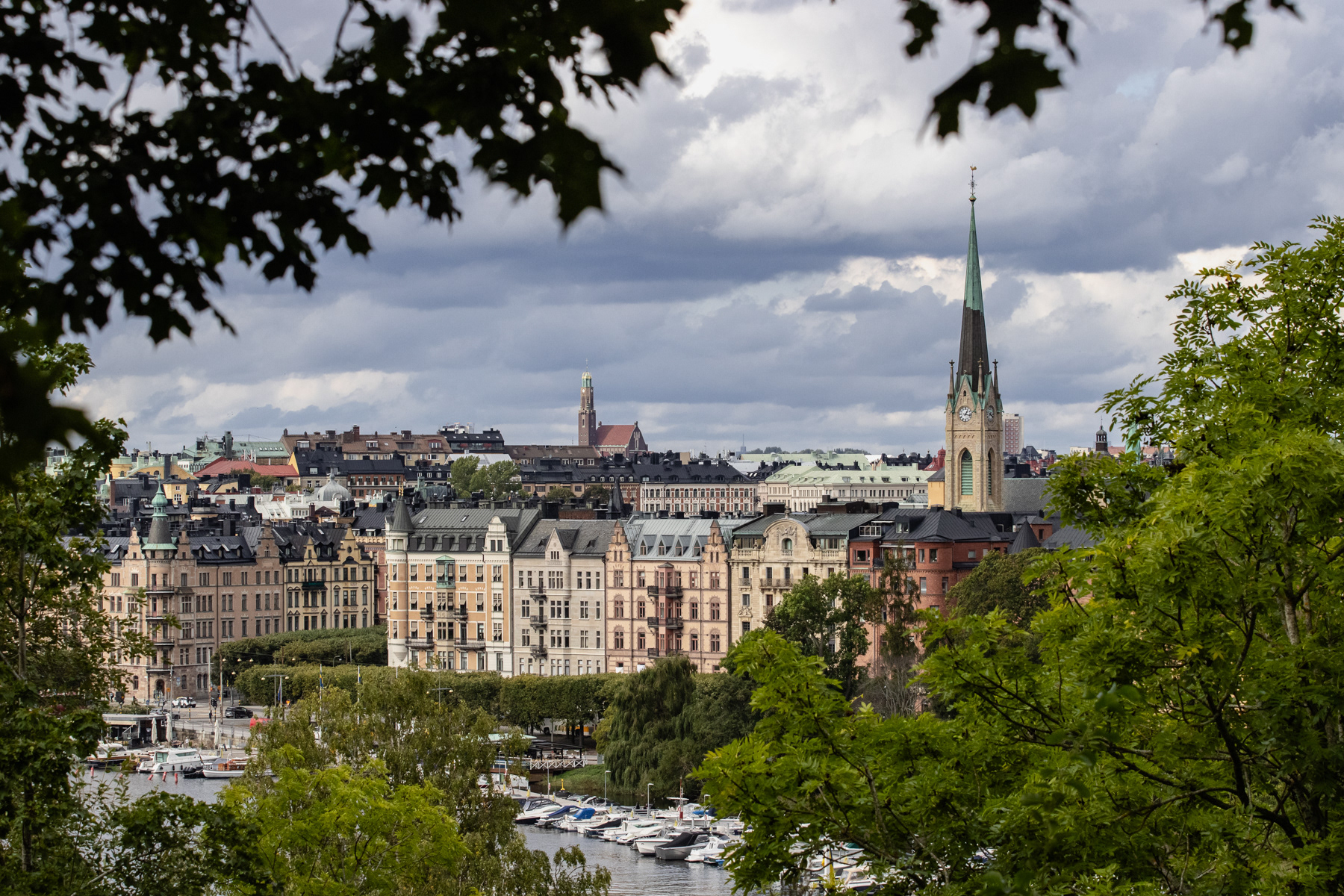 Östermalm seen from the hill of Skansen, September 2025.