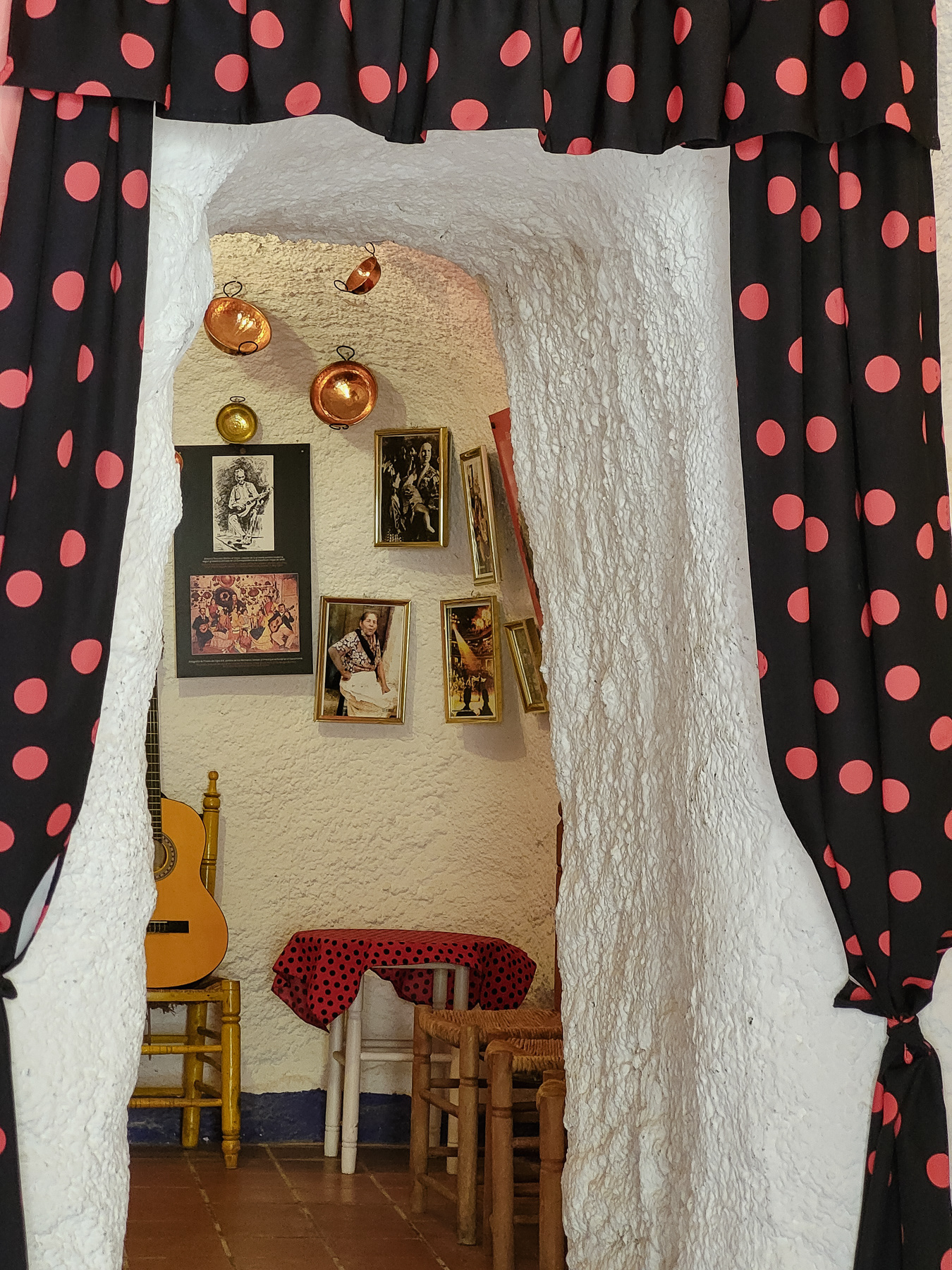 Into the cave homes of Sacromonte, Granada.