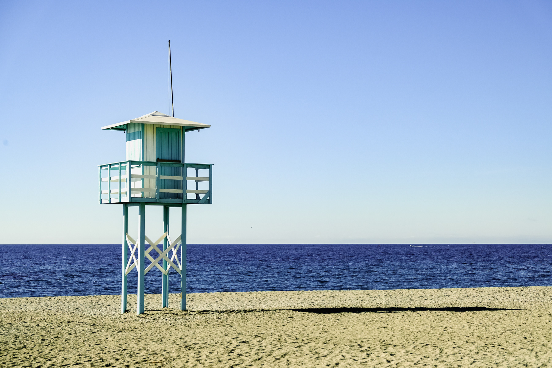 A watch tower at Torrenueva Beach, January 2024