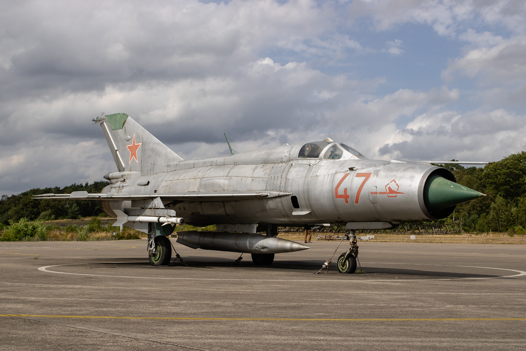 Soviet Air Force Mikoyan-Gurevich MiG-21PFM Fishbed at the National Military Museum, Soesterberg, the Netherlands