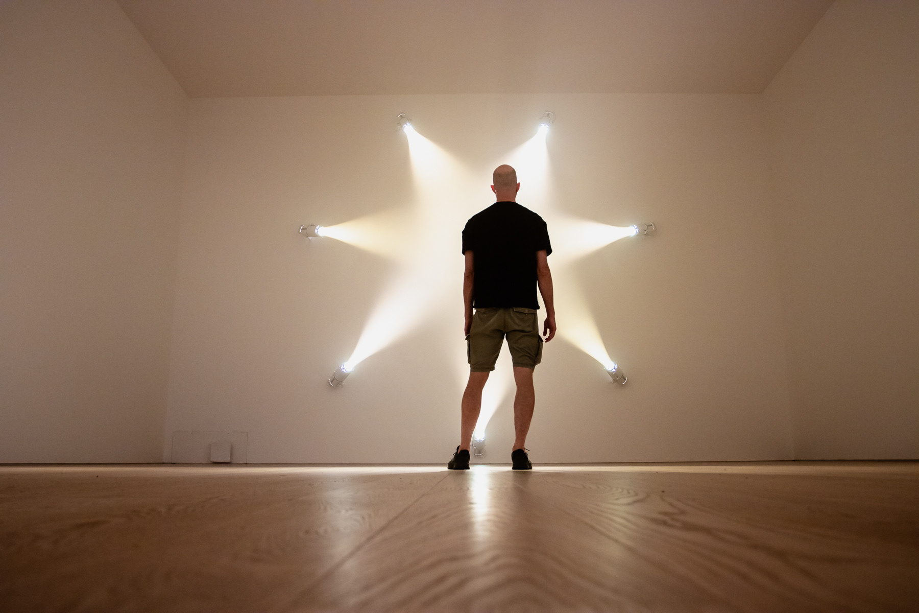A man in the spotlight (self-portrait)