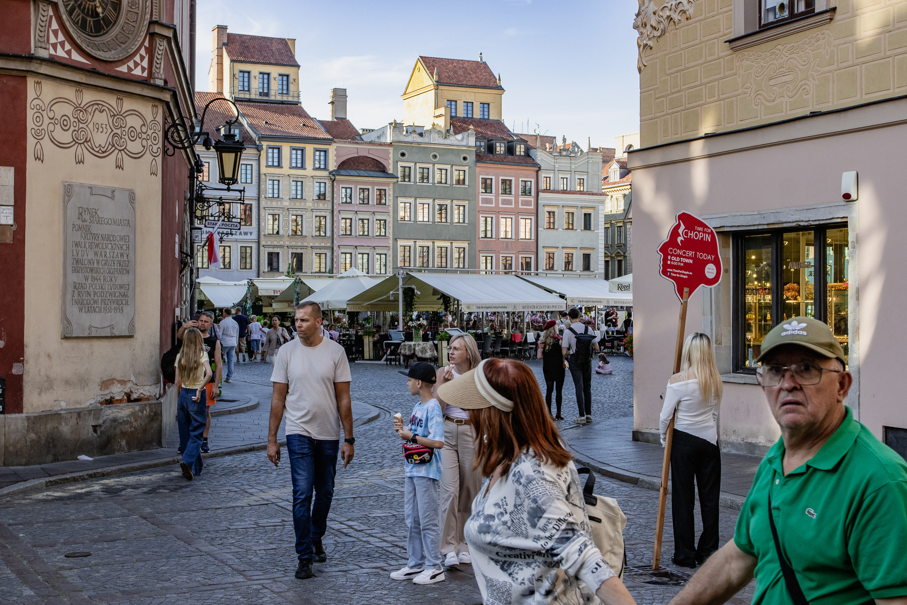 View at Rynek Starego Miasto, Warsaw, August 2025.