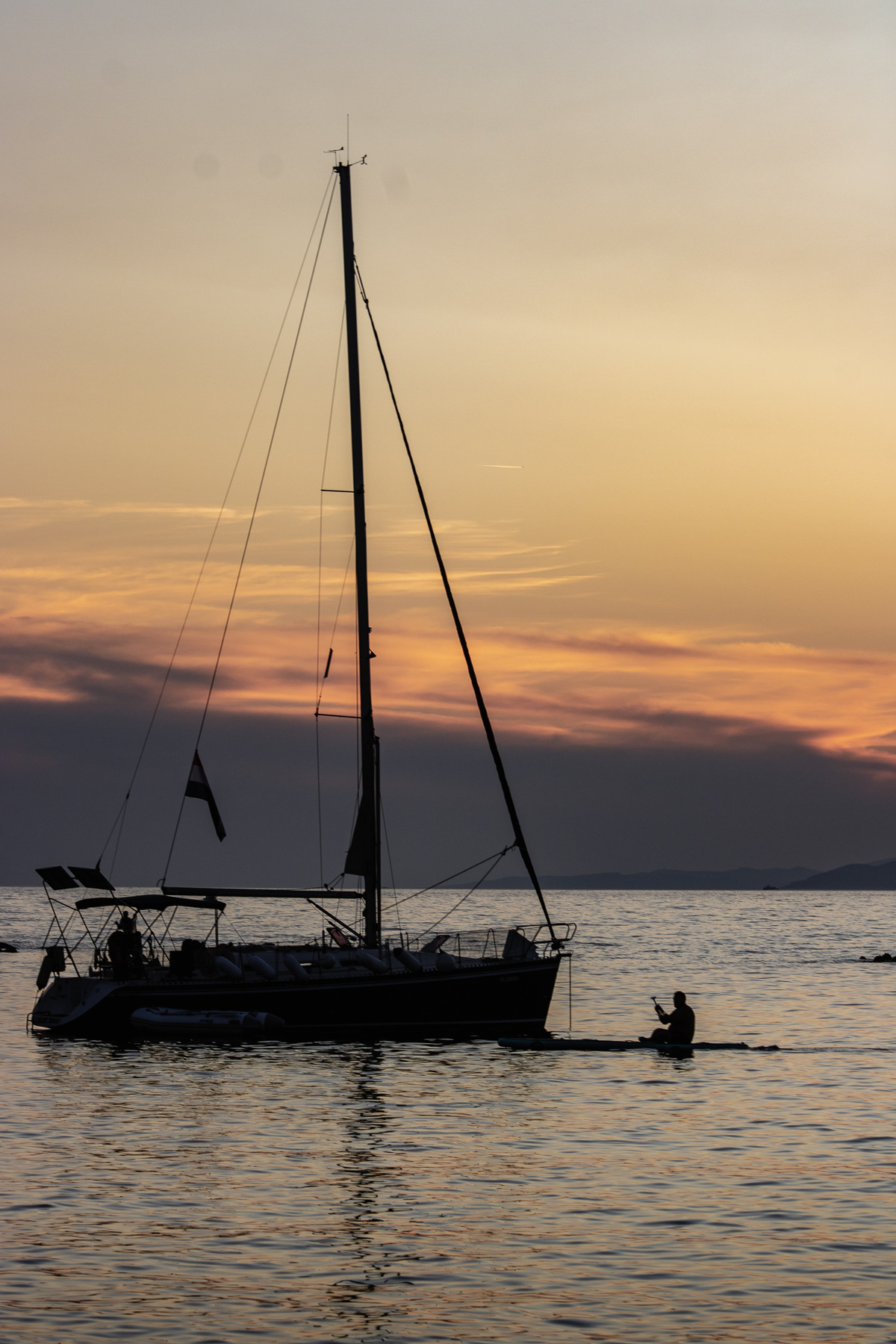 Sunset triptych, Pelješac peninsula, August 2025.