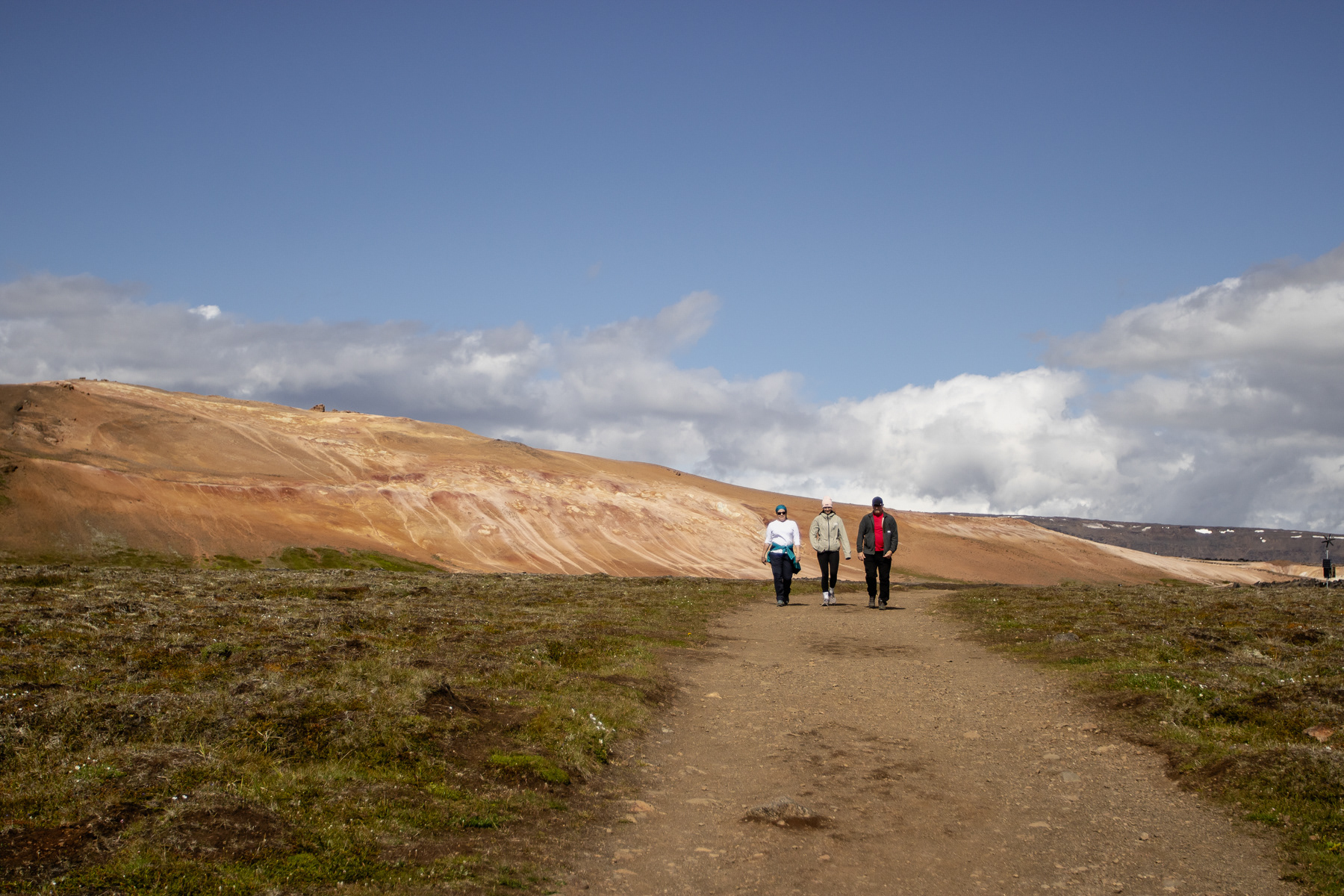 Hiking through the Leirhnjúkur crater, July 2025