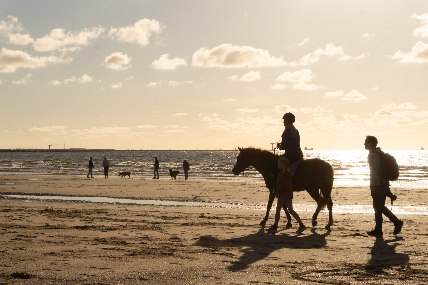 Sunset at Hoek van Holland beach, July 2020.