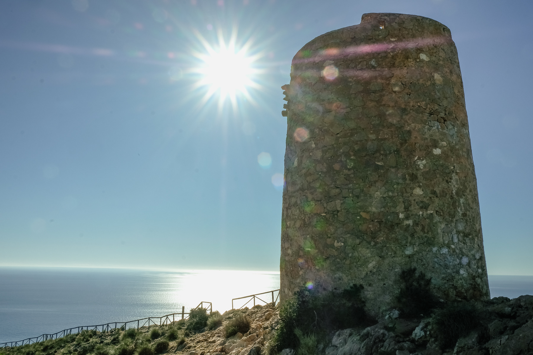 The defence tower of Atalaya de Cerro Gordo, January 2024
