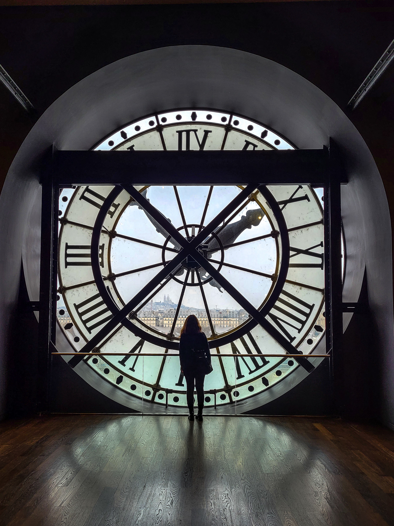 The famous clock inside Musée d'Orsay, March 2023.