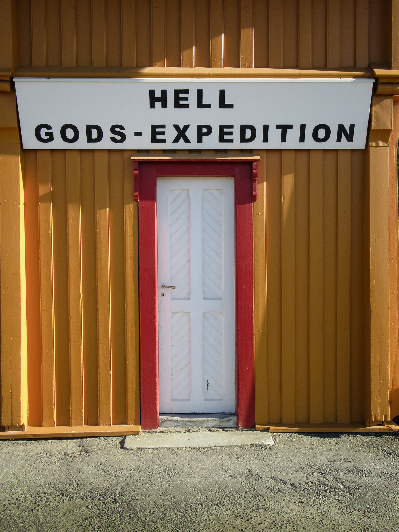 The entrance to "God's Expedition" at Hell Station