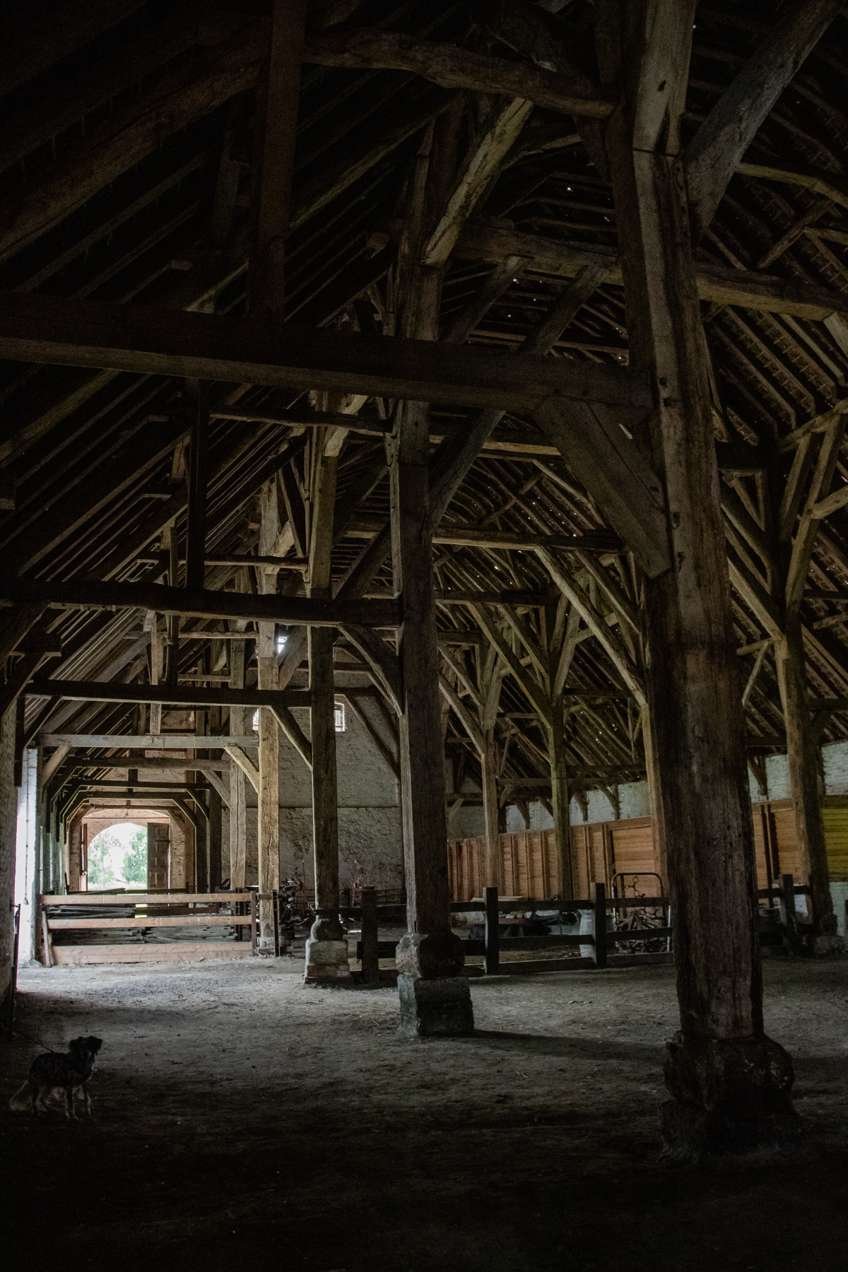 Inside the Ter Doest Abbey barn.