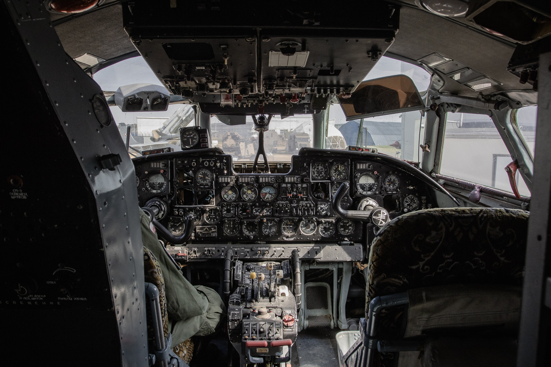 A tour of the outside grounds of the museum in Dęblin starts in the cabin of an Antonov An-26 cargo aircraft.