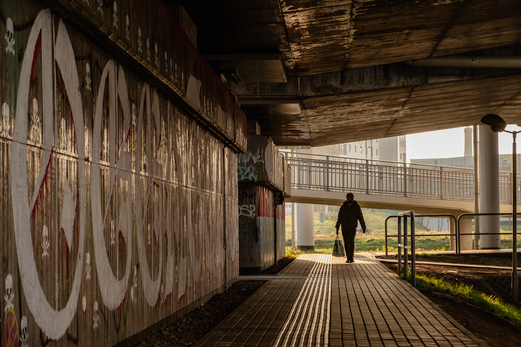 Podgórze bridge (Most Podgórzanek), December 2025.
