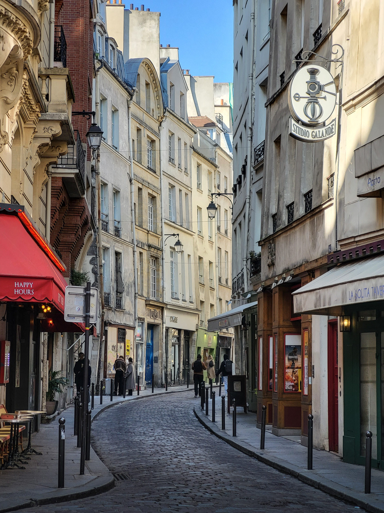 Rue Galande, March 2023.